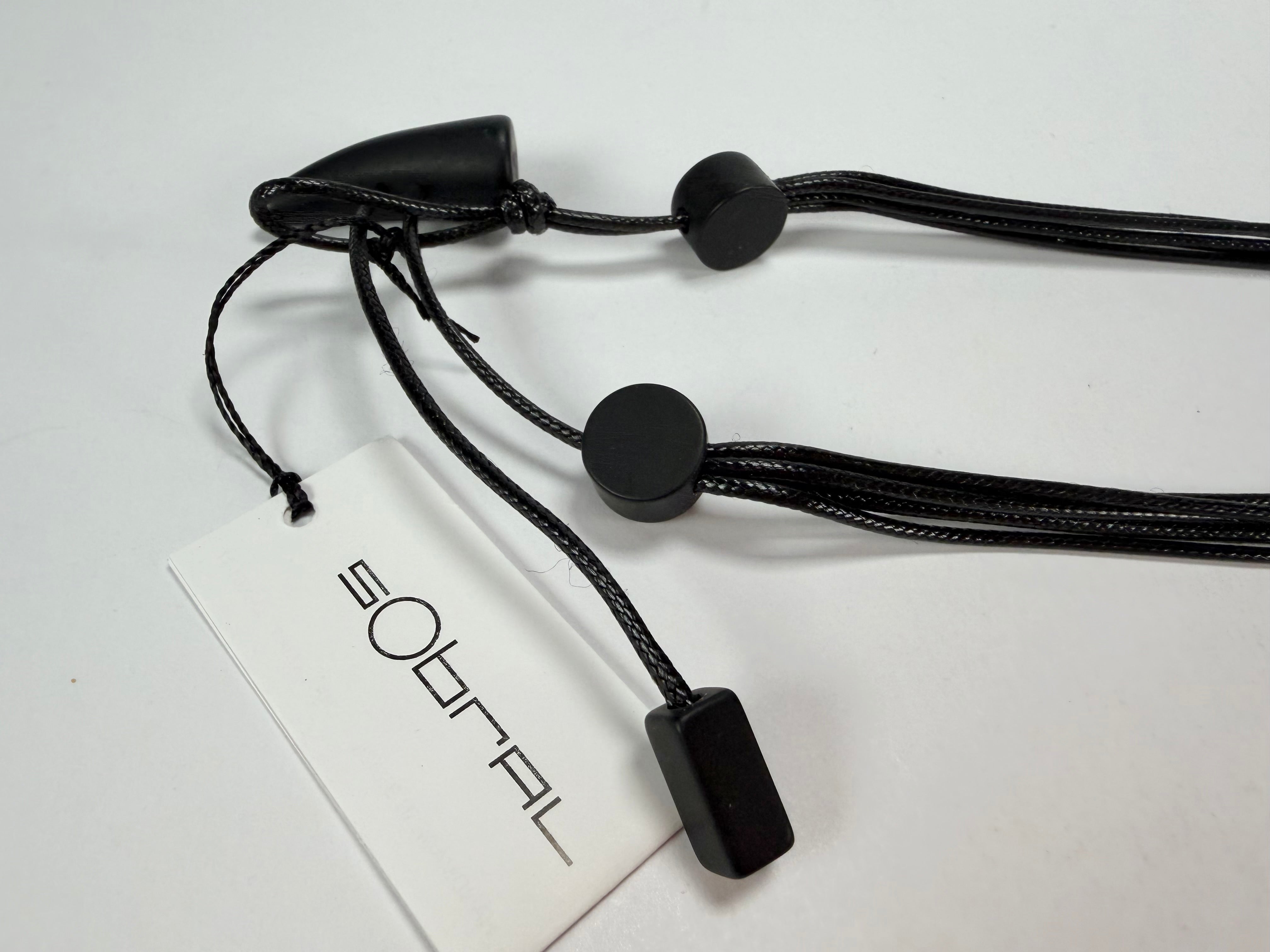 Sobral - Metalique Orlando "Eolia" Red Resin Necklace ( 002858 )