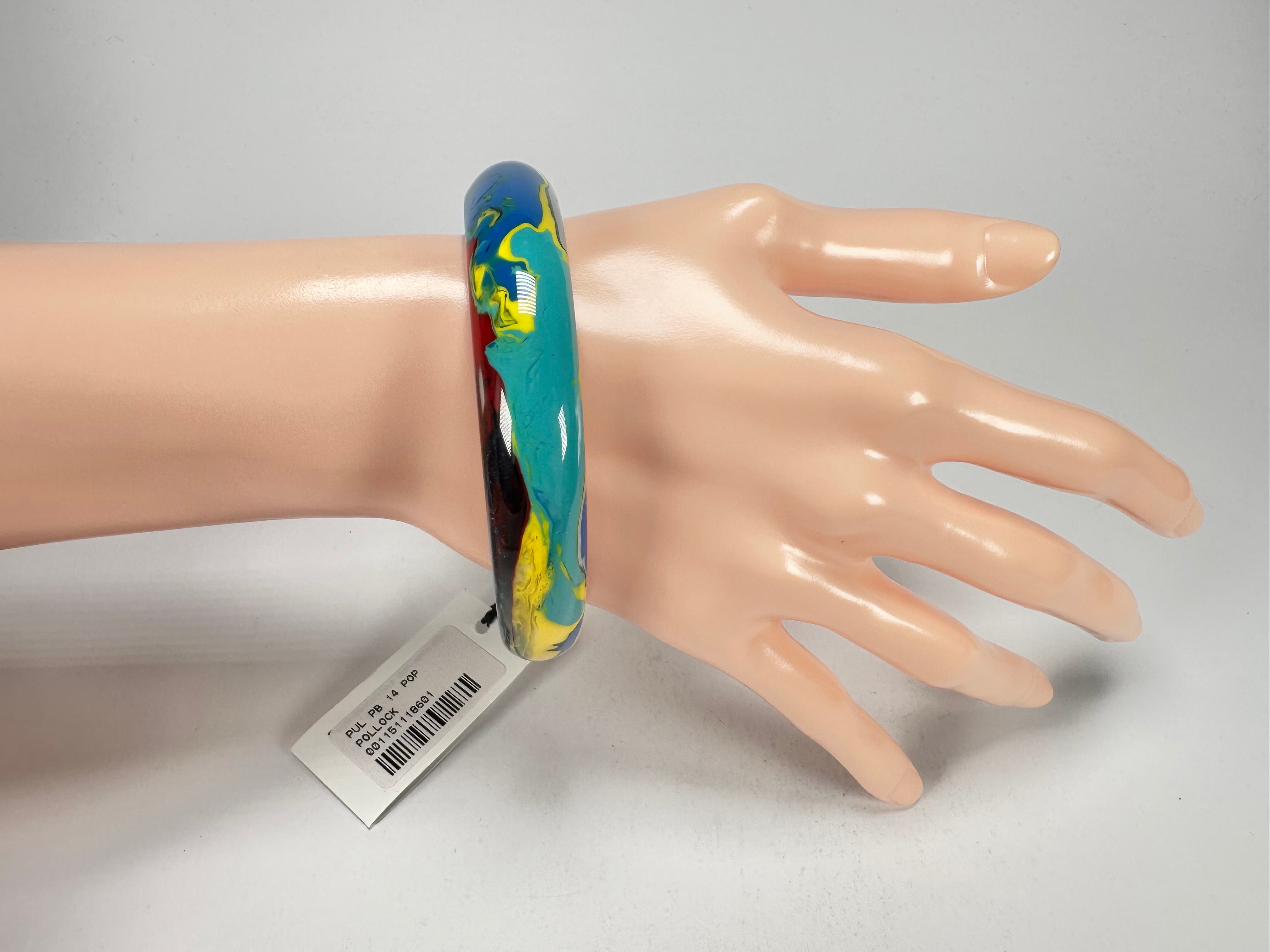 Sobral - Multi-Colour "PB14 Pollock" Resin Solid Bangle ( 001151 )