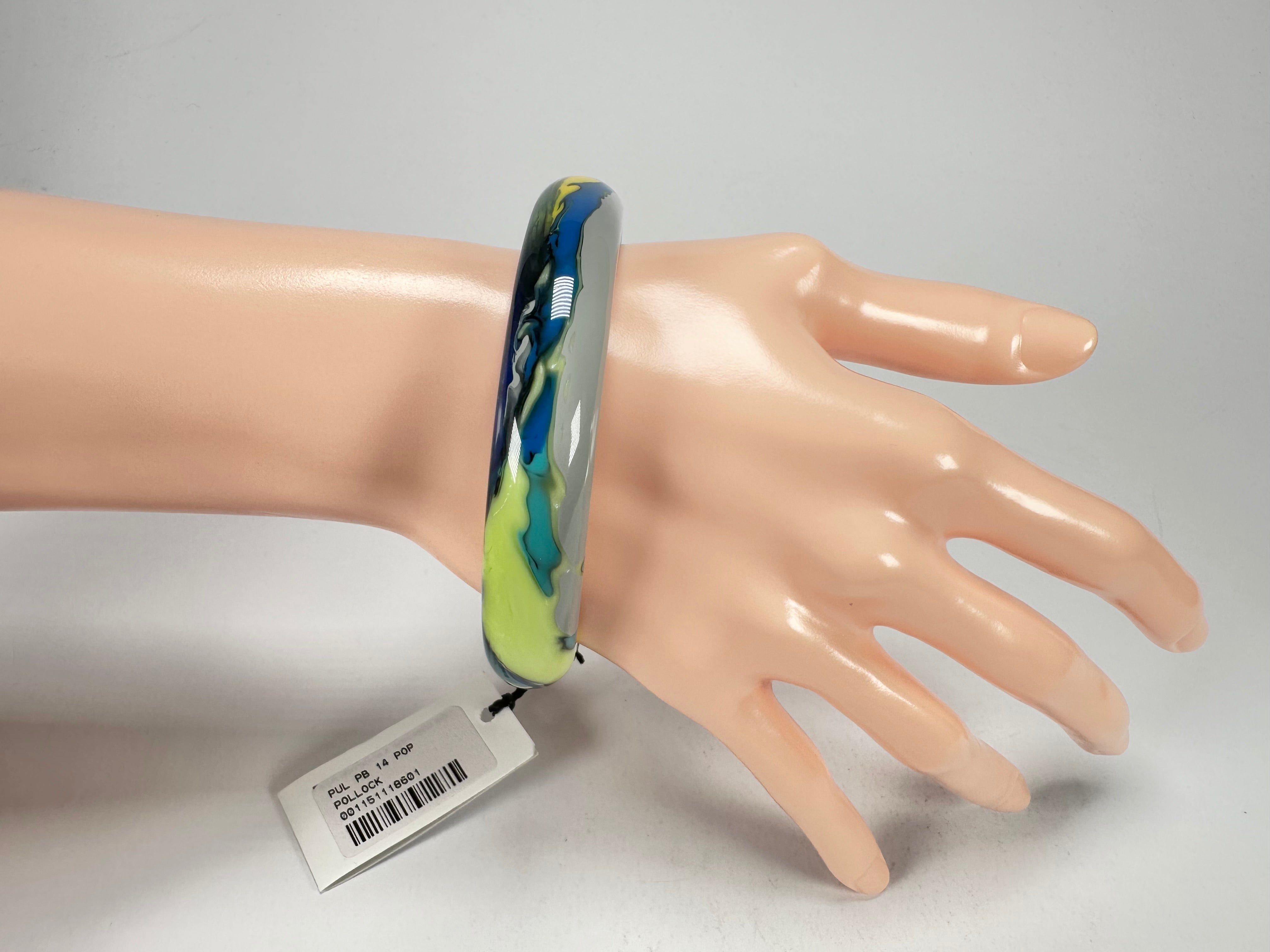 Sobral - Multi-Colour "PB14 Pollock" Resin Solid Bangle ( 001151 )