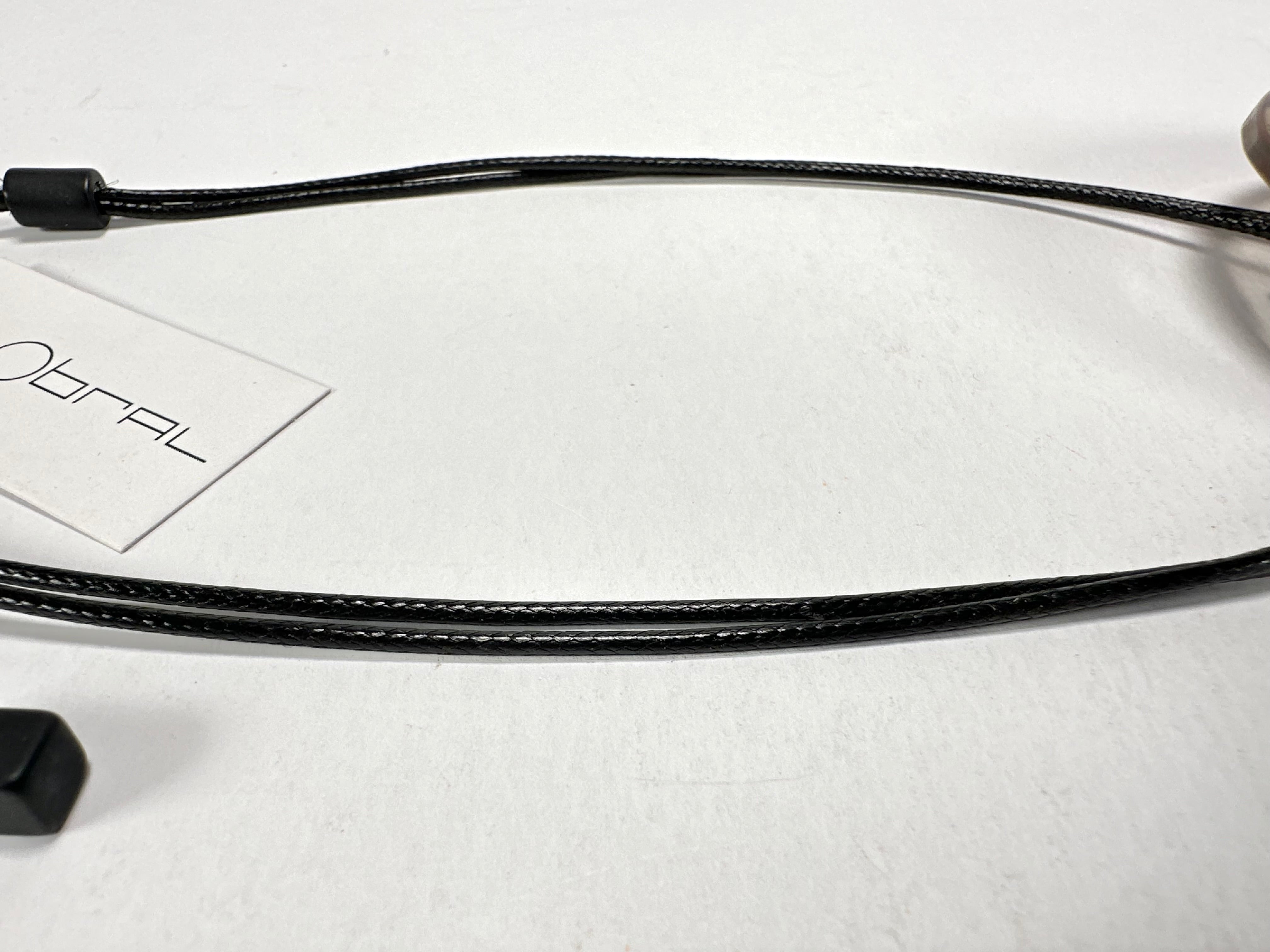 Sobral - Multi-Colour "Retro Fabric" Disc On Cord Studio Design Resin Necklace ( 000000 )