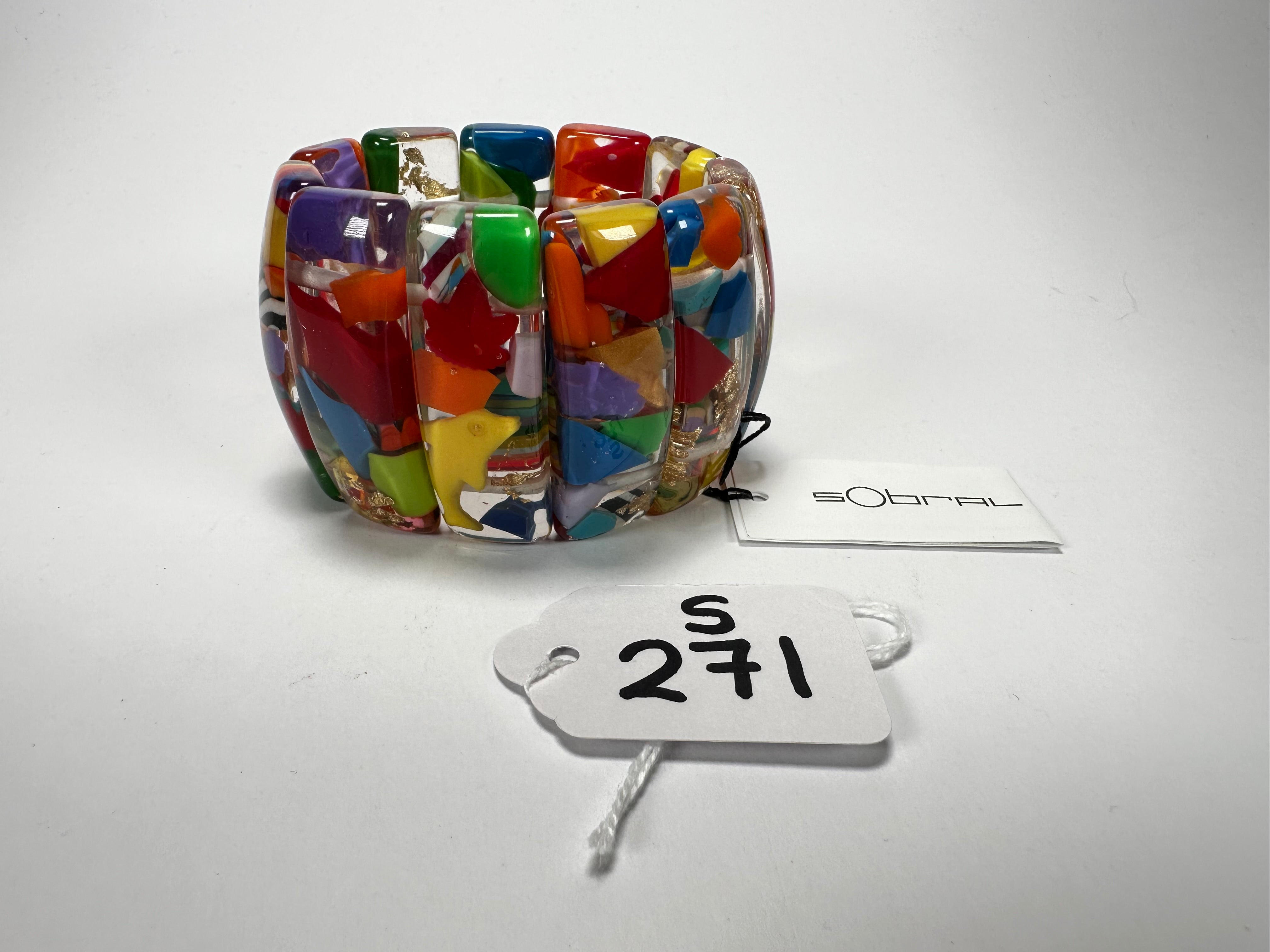 Sobral - Past Present "Sao Conrado" Elasticated Resin Bracelet ( 003283 )