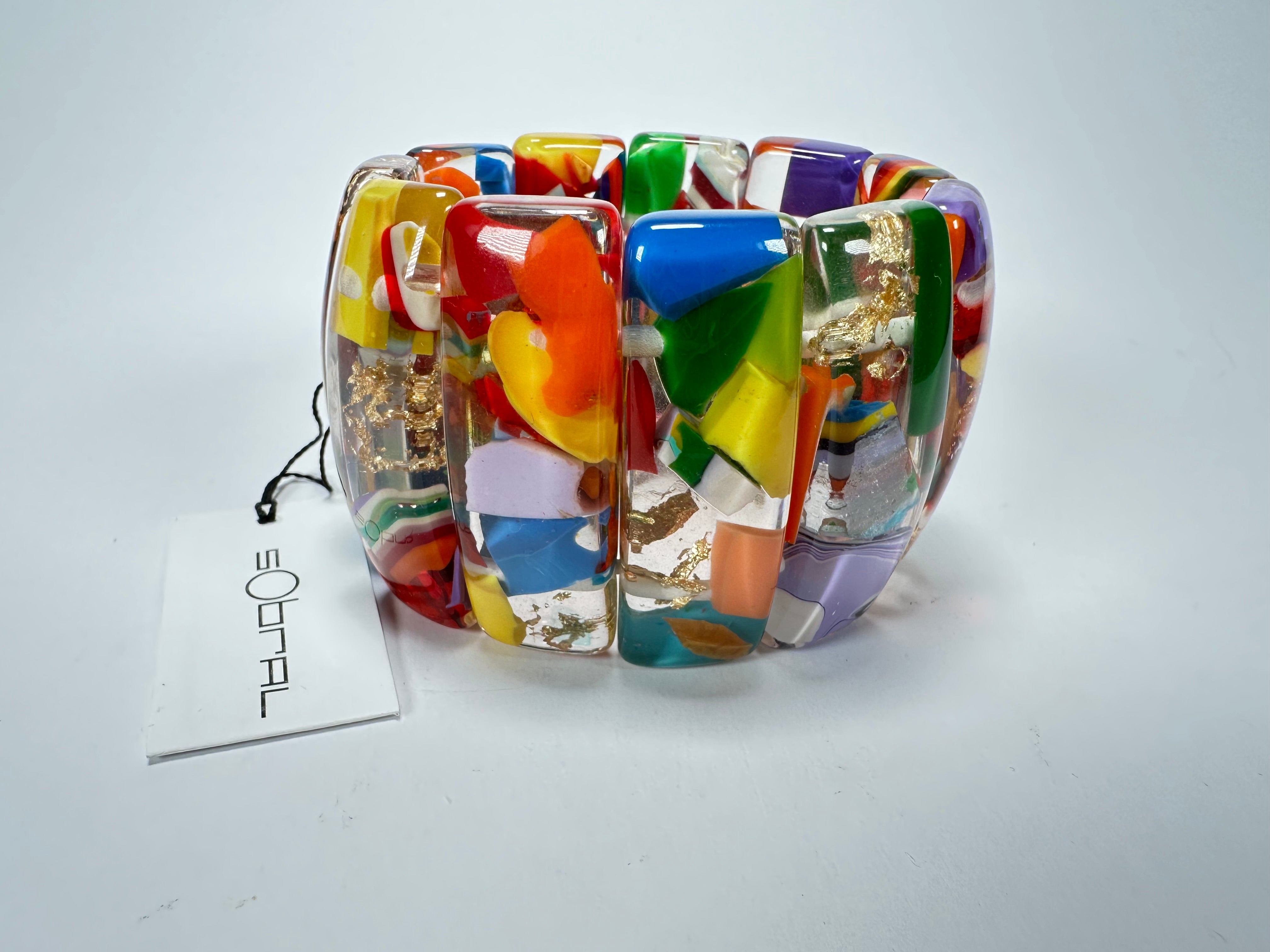Sobral - Past Present "Sao Conrado" Elasticated Resin Bracelet ( 003283 )