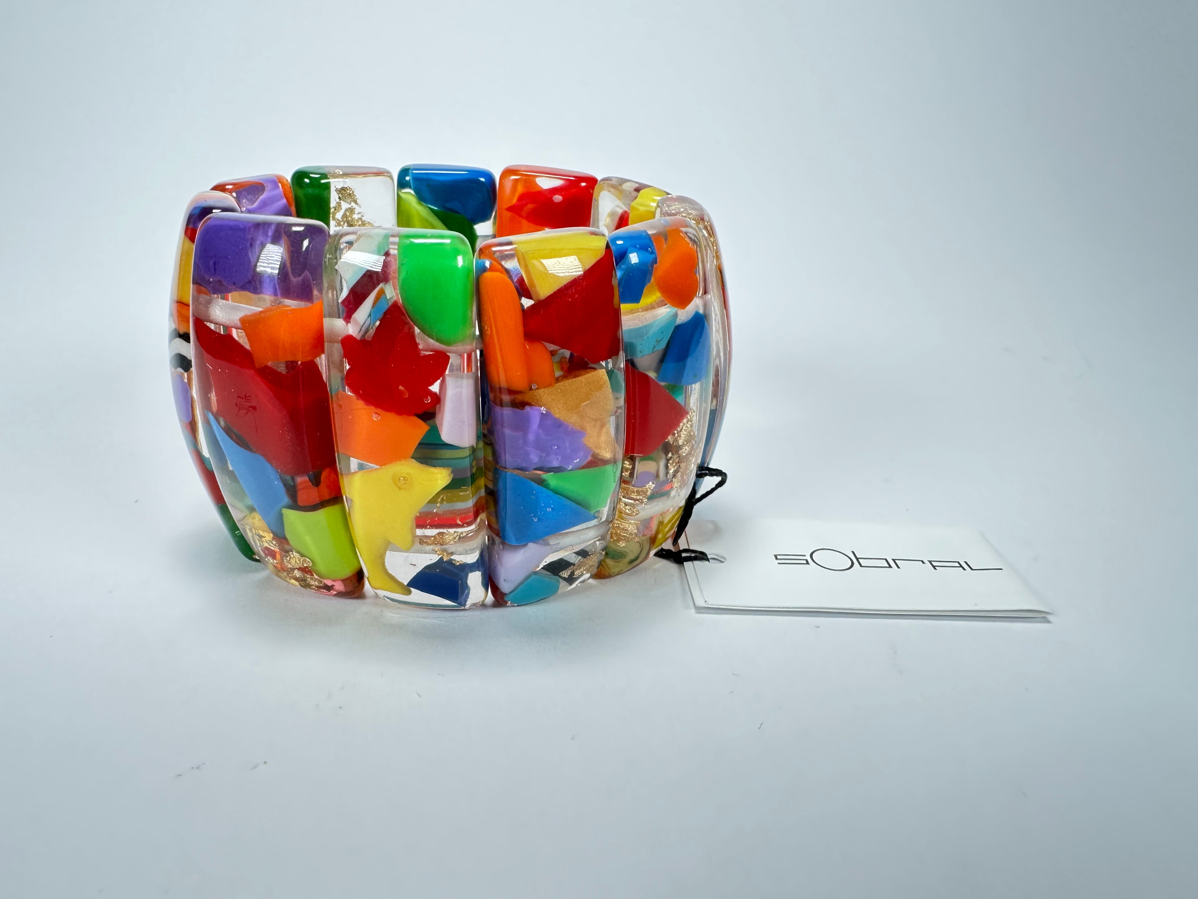Sobral - Past Present "Sao Conrado" Elasticated Resin Bracelet ( 003283 )