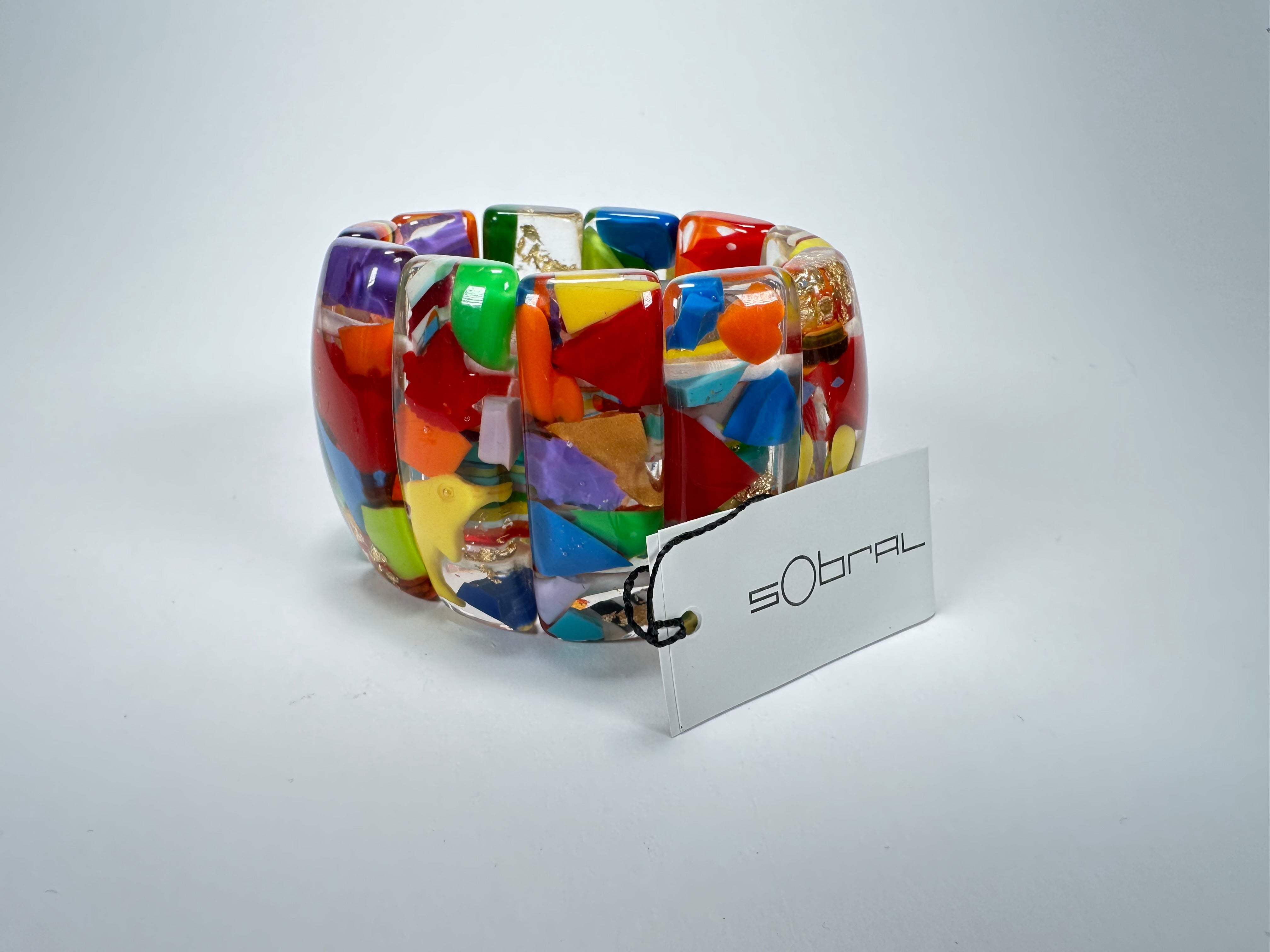 Sobral - Past Present "Sao Conrado" Elasticated Resin Bracelet ( 003283 )