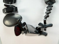 Sobral - Indiana "Noir" Black Mix 70cm Resin Necklace ( 000033 )