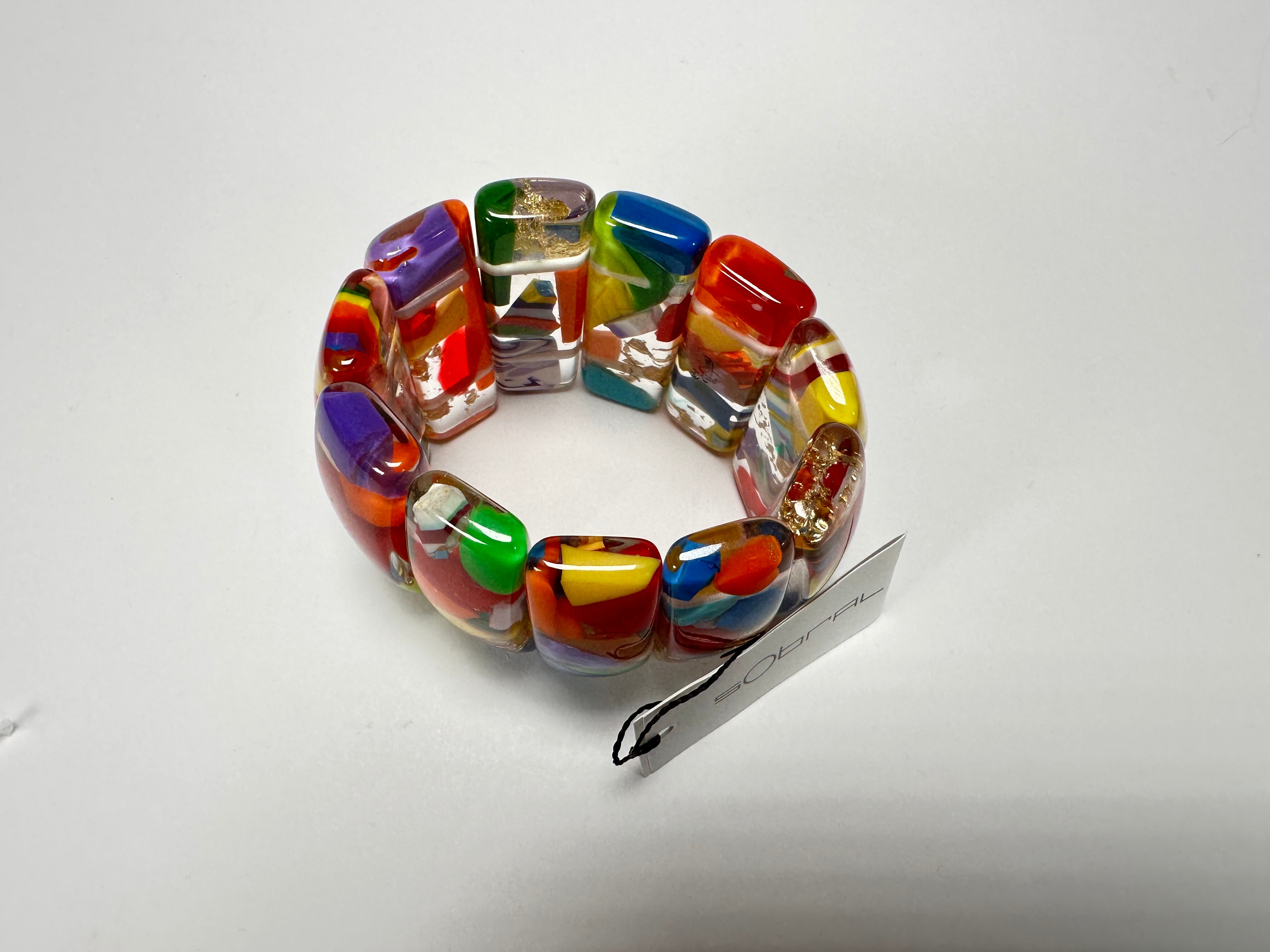 Sobral - Past Present "Sao Conrado" Elasticated Resin Bracelet ( 003283 )