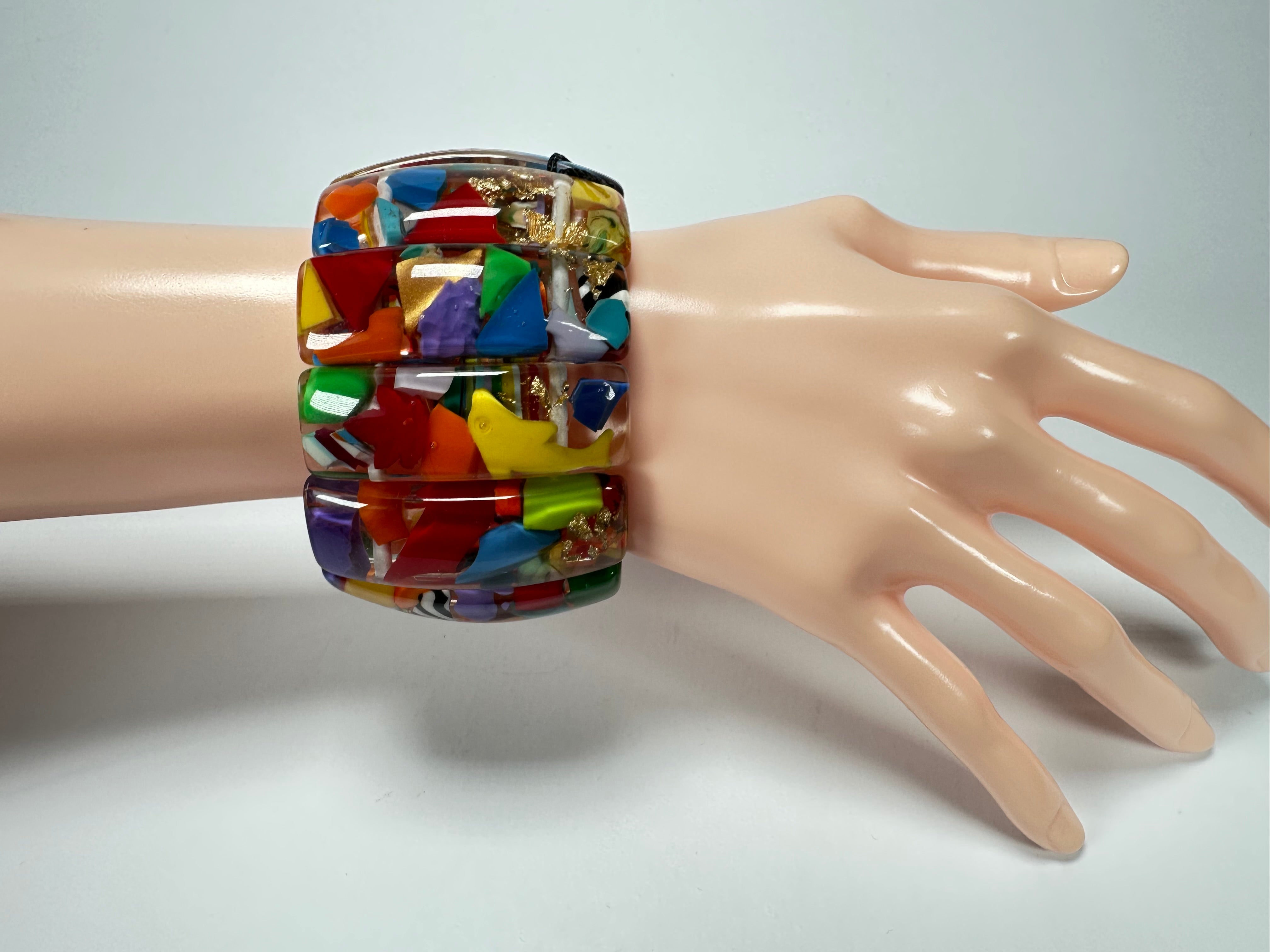 Sobral - Past Present "Sao Conrado" Elasticated Resin Bracelet ( 003283 )