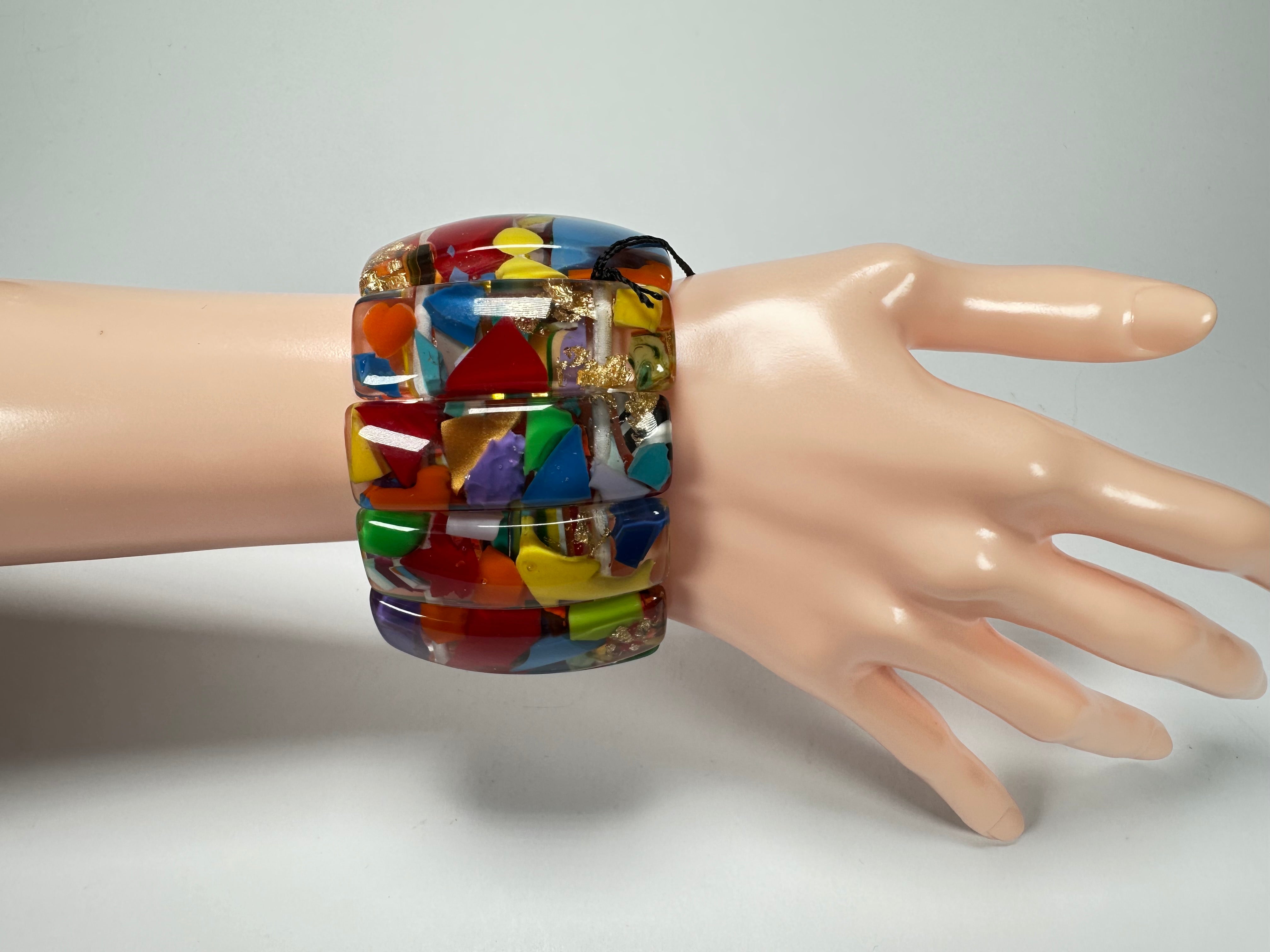 Sobral - Past Present "Sao Conrado" Elasticated Resin Bracelet ( 003283 )
