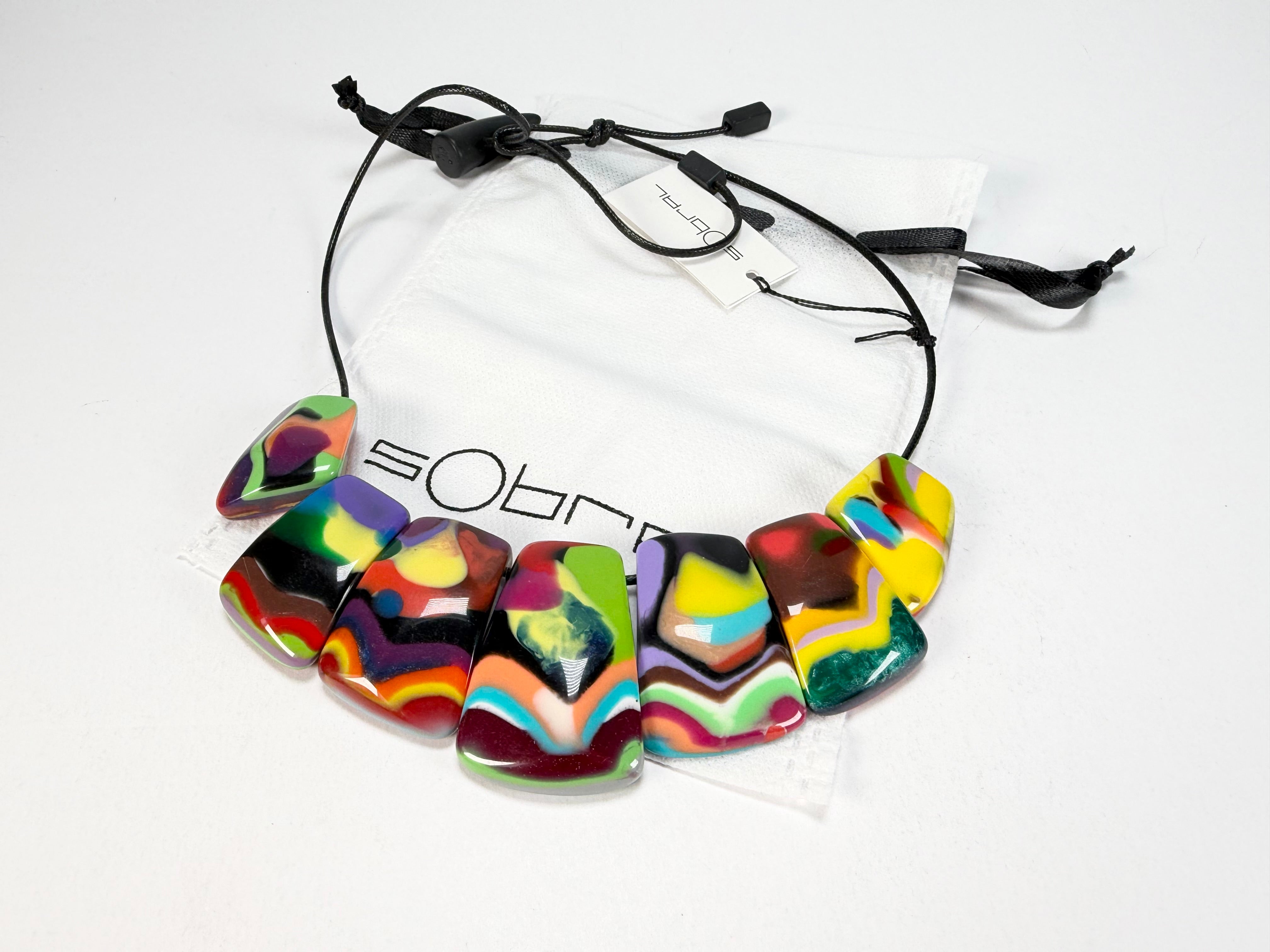 Sobral - Multi-Colour "Franz" Resin Necklace ( 003615 )