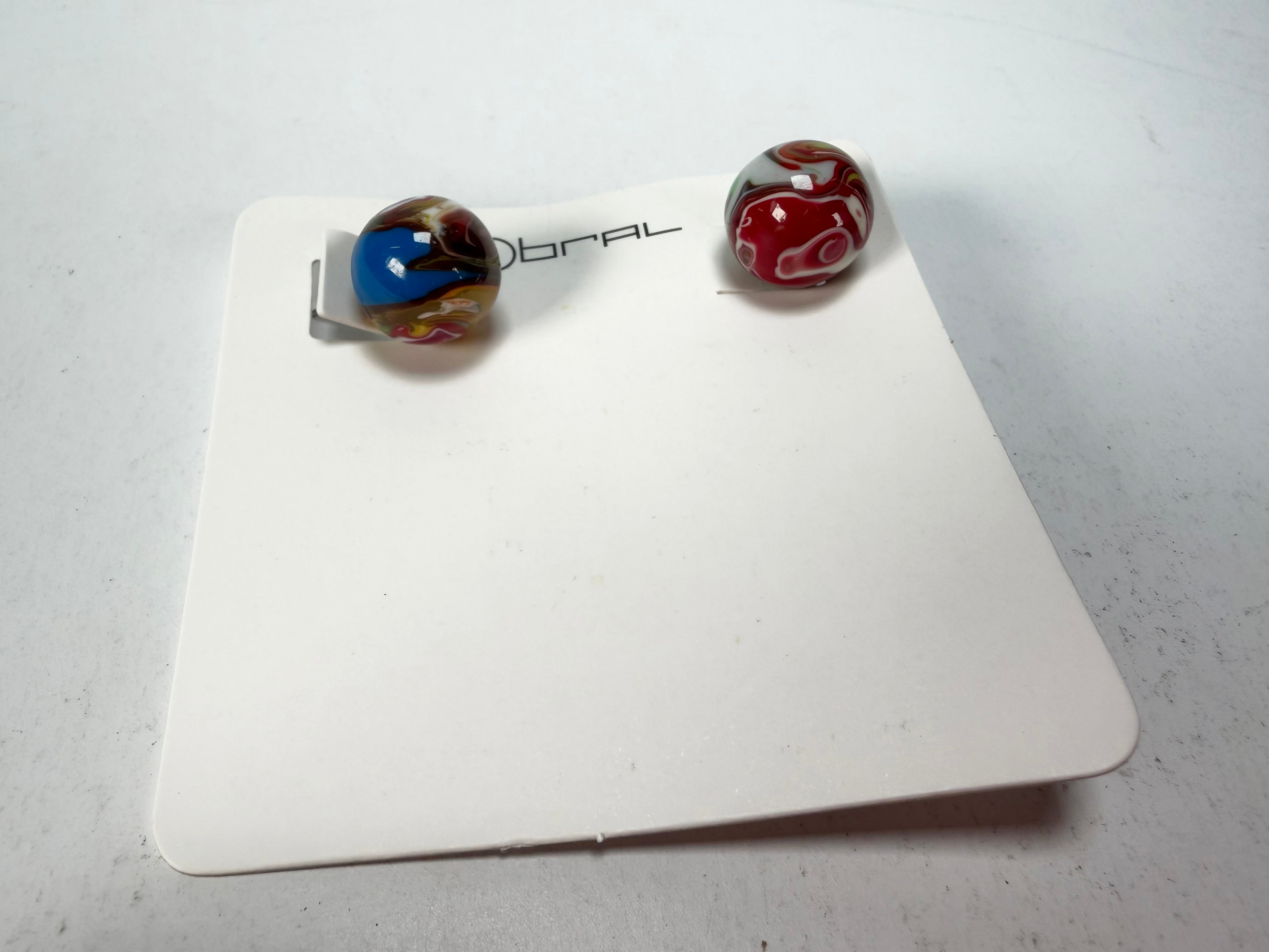 Sobral - Planets "Orbitalis" Pollock Resin Earrings ( 005456 )