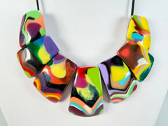 Sobral - Multi-Colour "Franz" Resin Necklace ( 003615 )