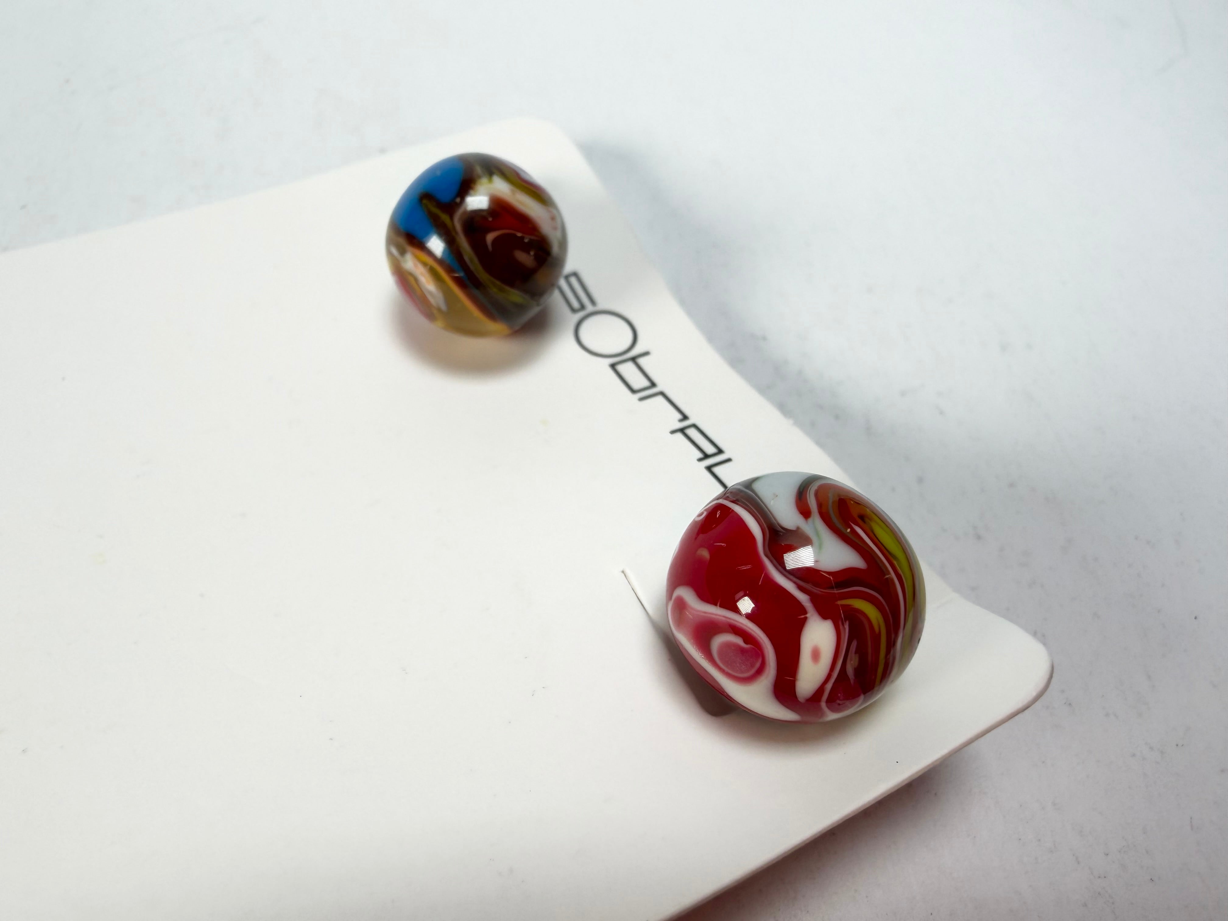 Sobral - Planets "Orbitalis" Pollock Resin Earrings ( 005456 )