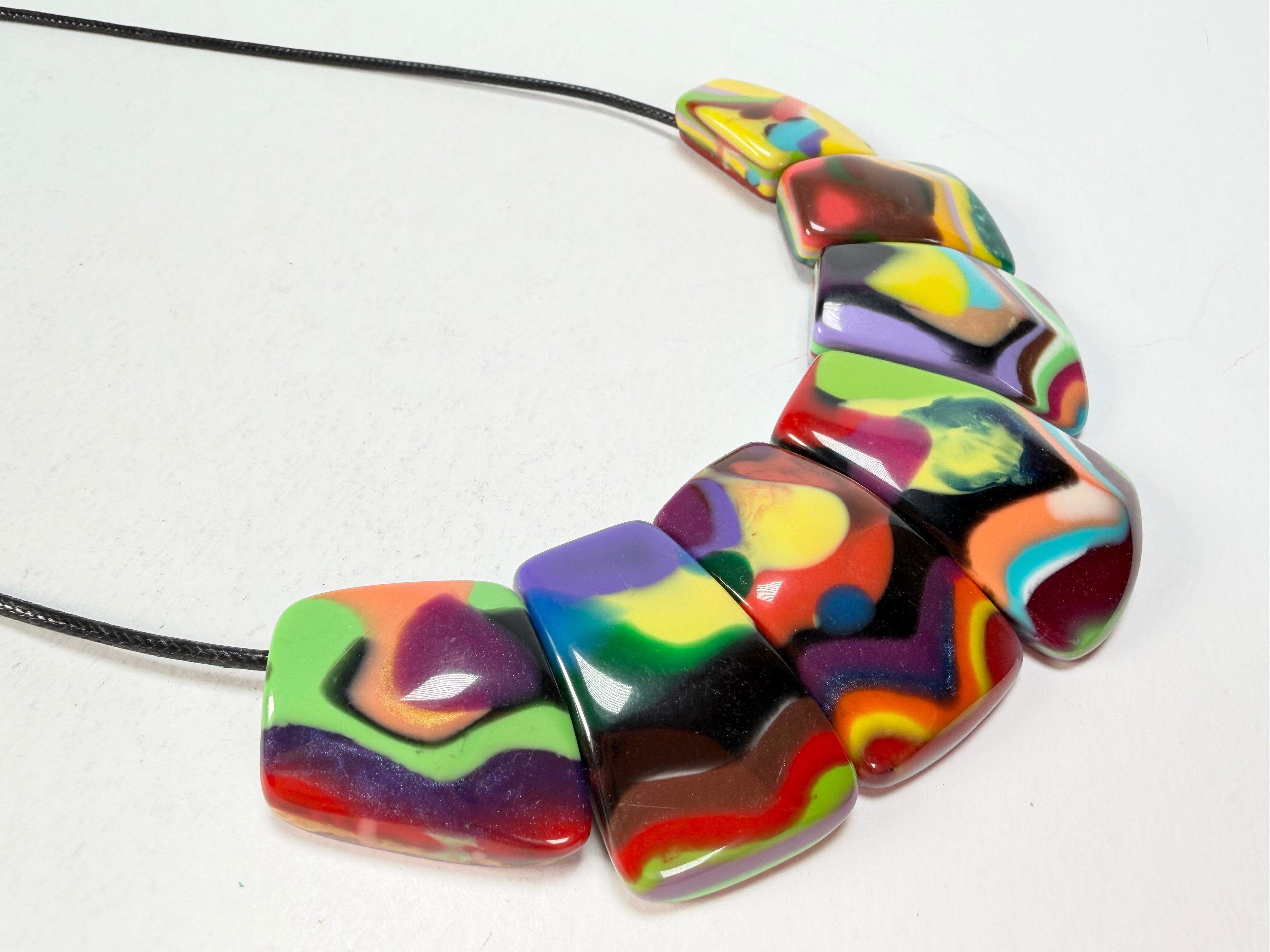 Sobral - Multi-Colour "Franz" Resin Necklace ( 003615 )