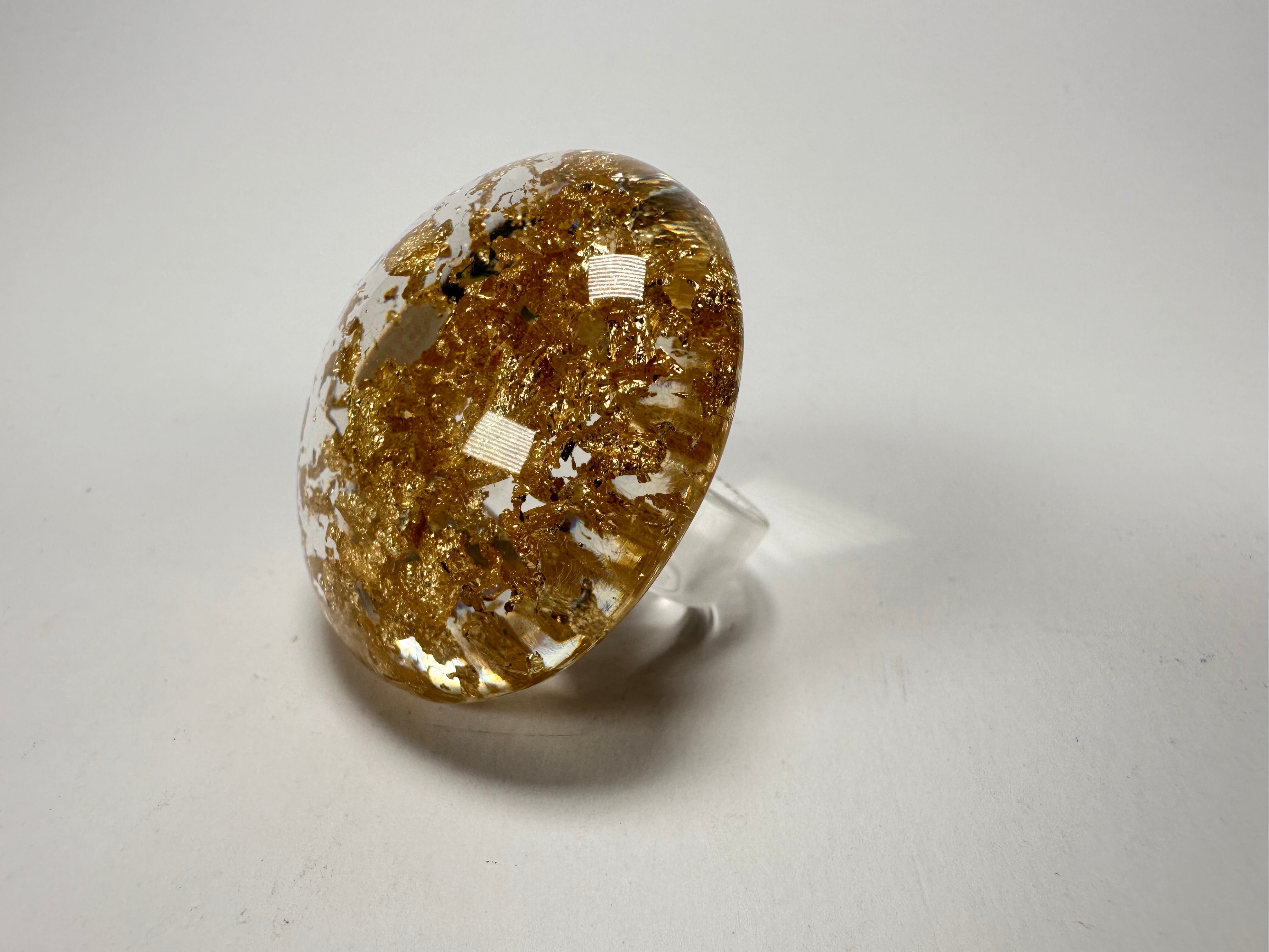 Sobral - Metalique "Moscou Metalique" Resin Ring ( 003605 ) - Size UK V / US 10.5