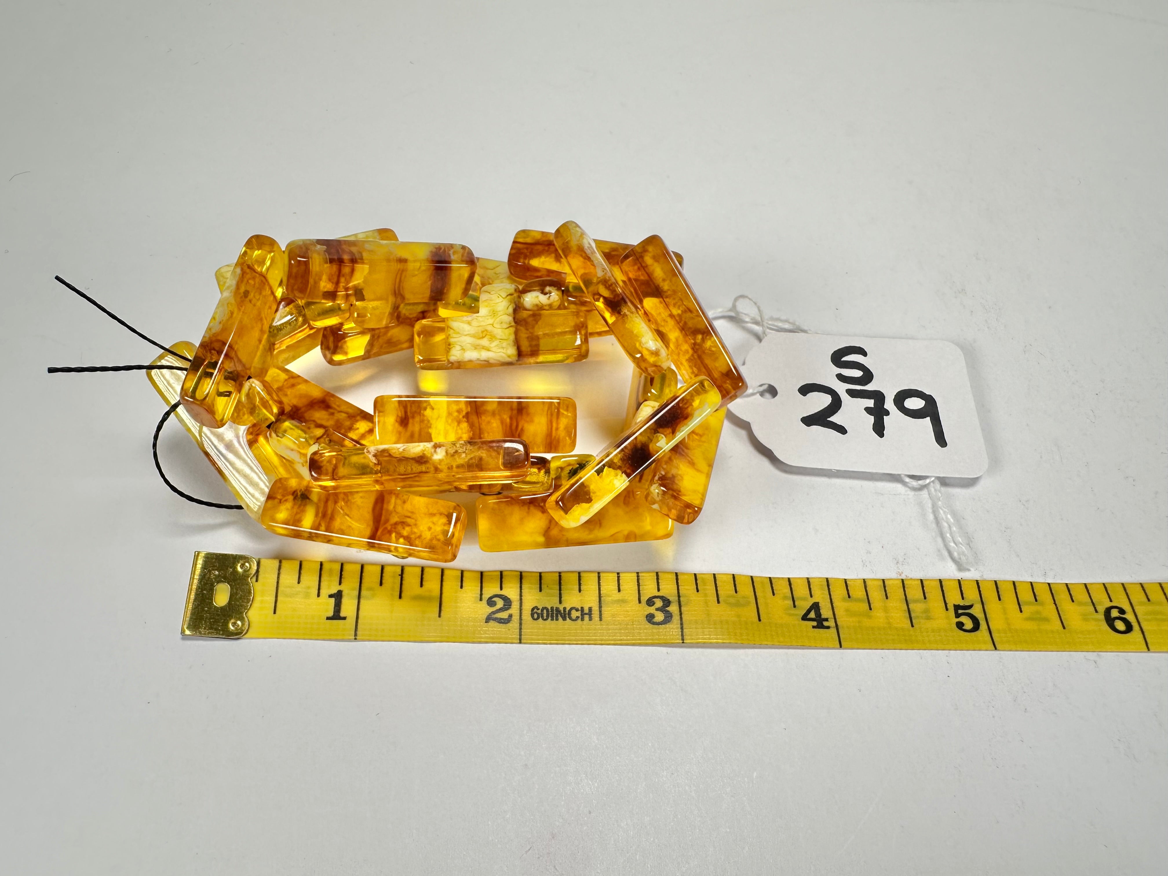 Sobral - Terra "1WJP" Elasticated Resin Bracelet ( 003882 )
