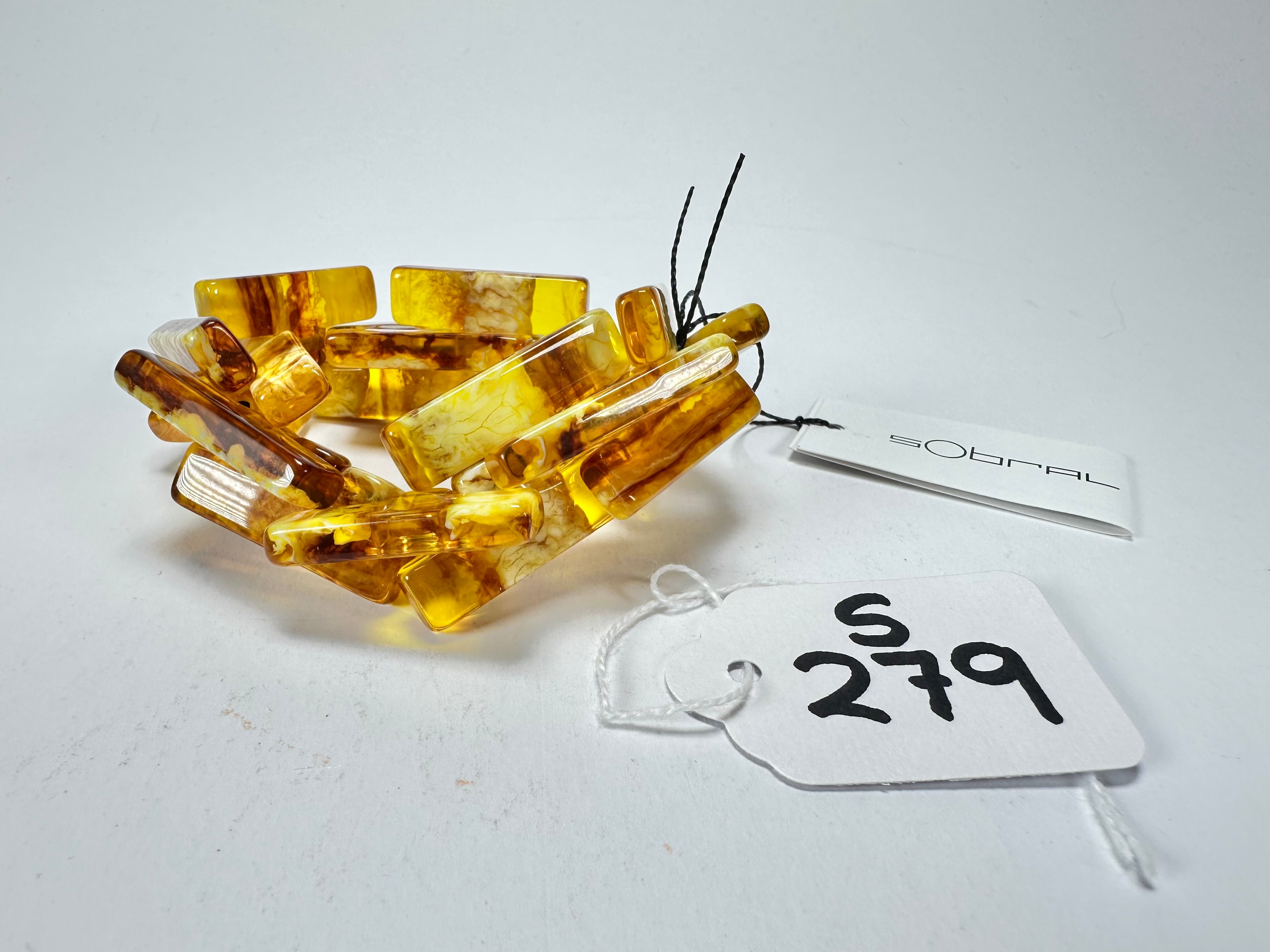 Sobral - Terra "1WJP" Elasticated Resin Bracelet ( 003882 )