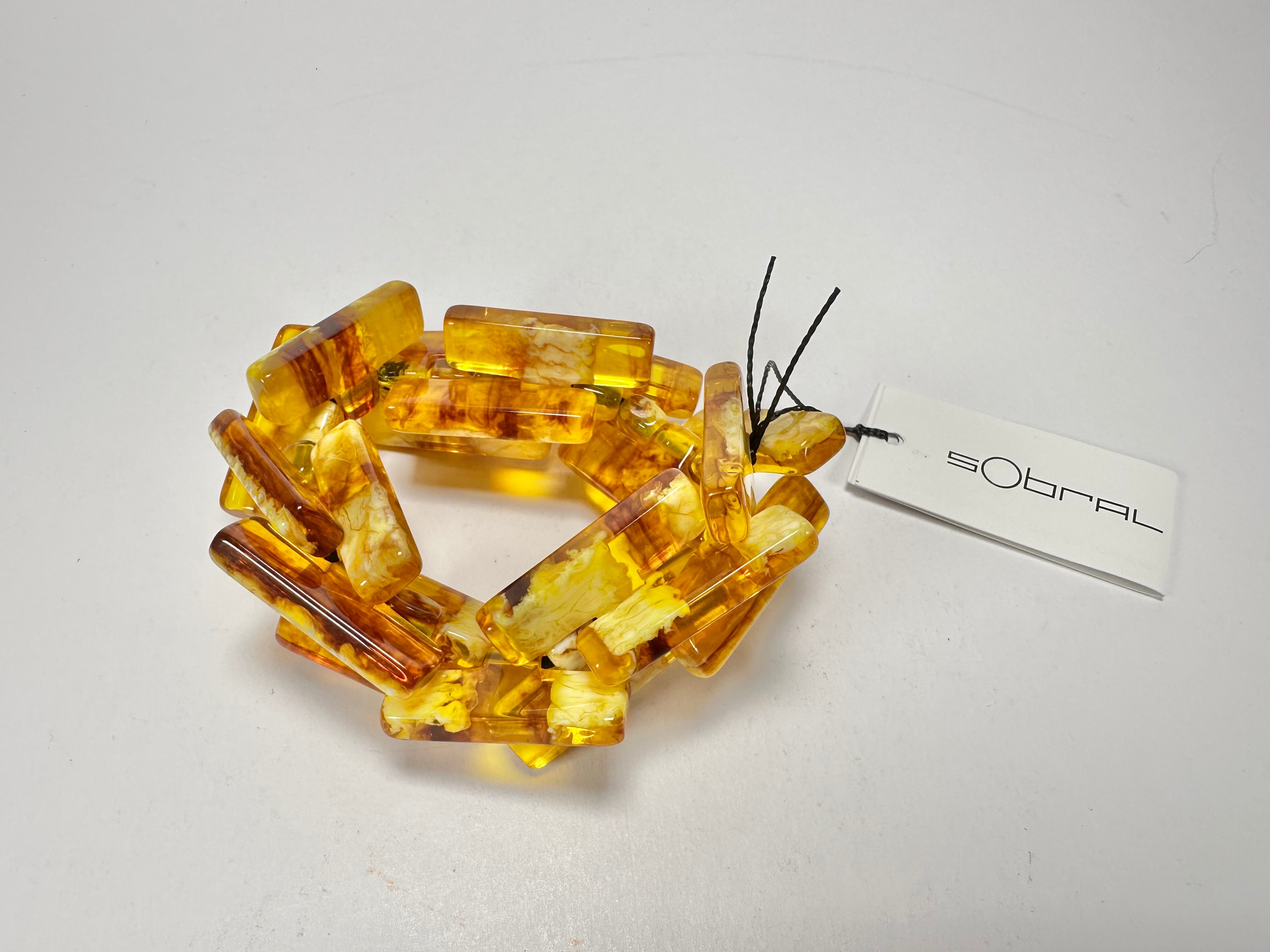 Sobral - Terra "1WJP" Elasticated Resin Bracelet ( 003882 )