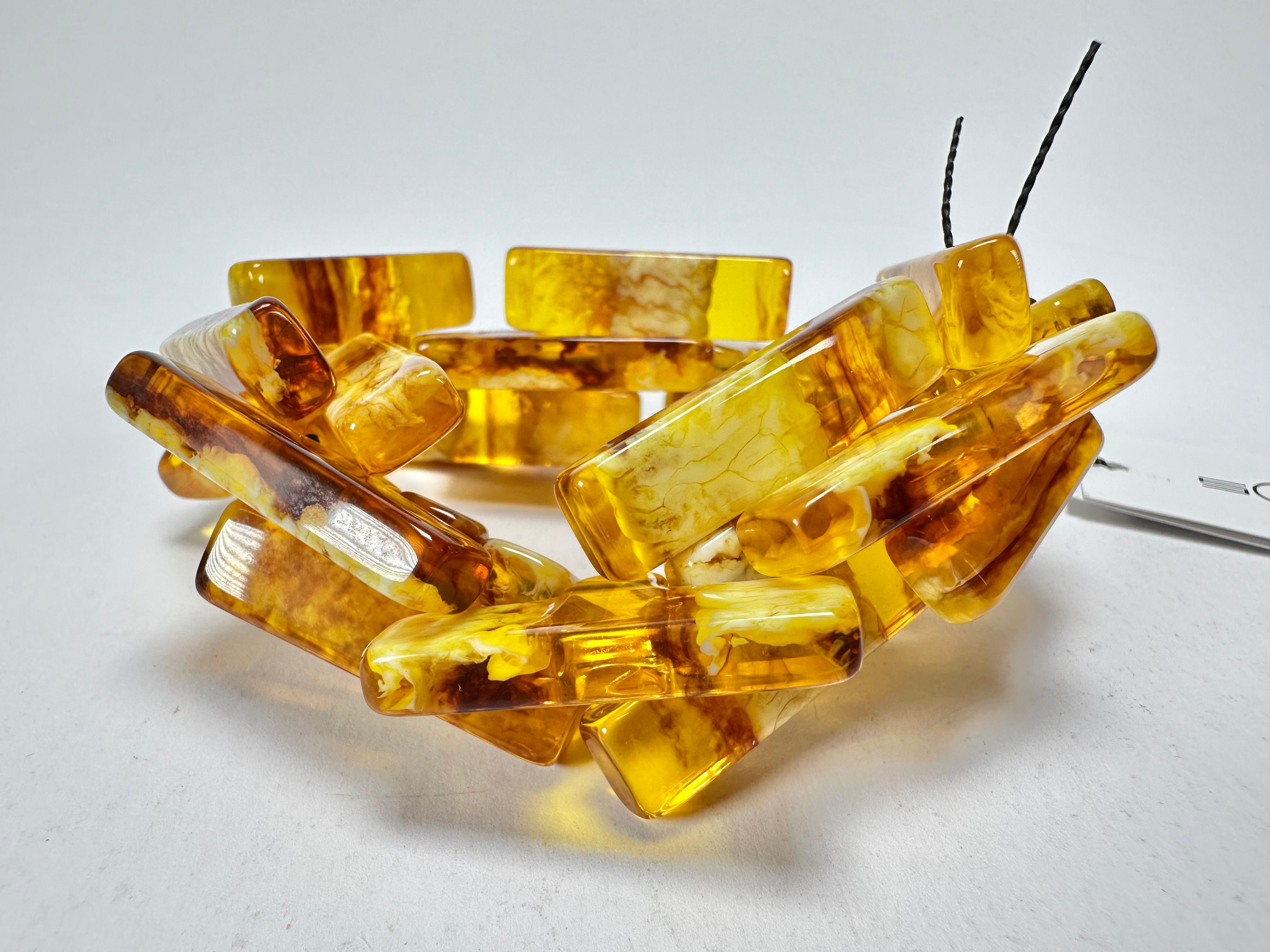Sobral - Terra "1WJP" Elasticated Resin Bracelet ( 003882 )