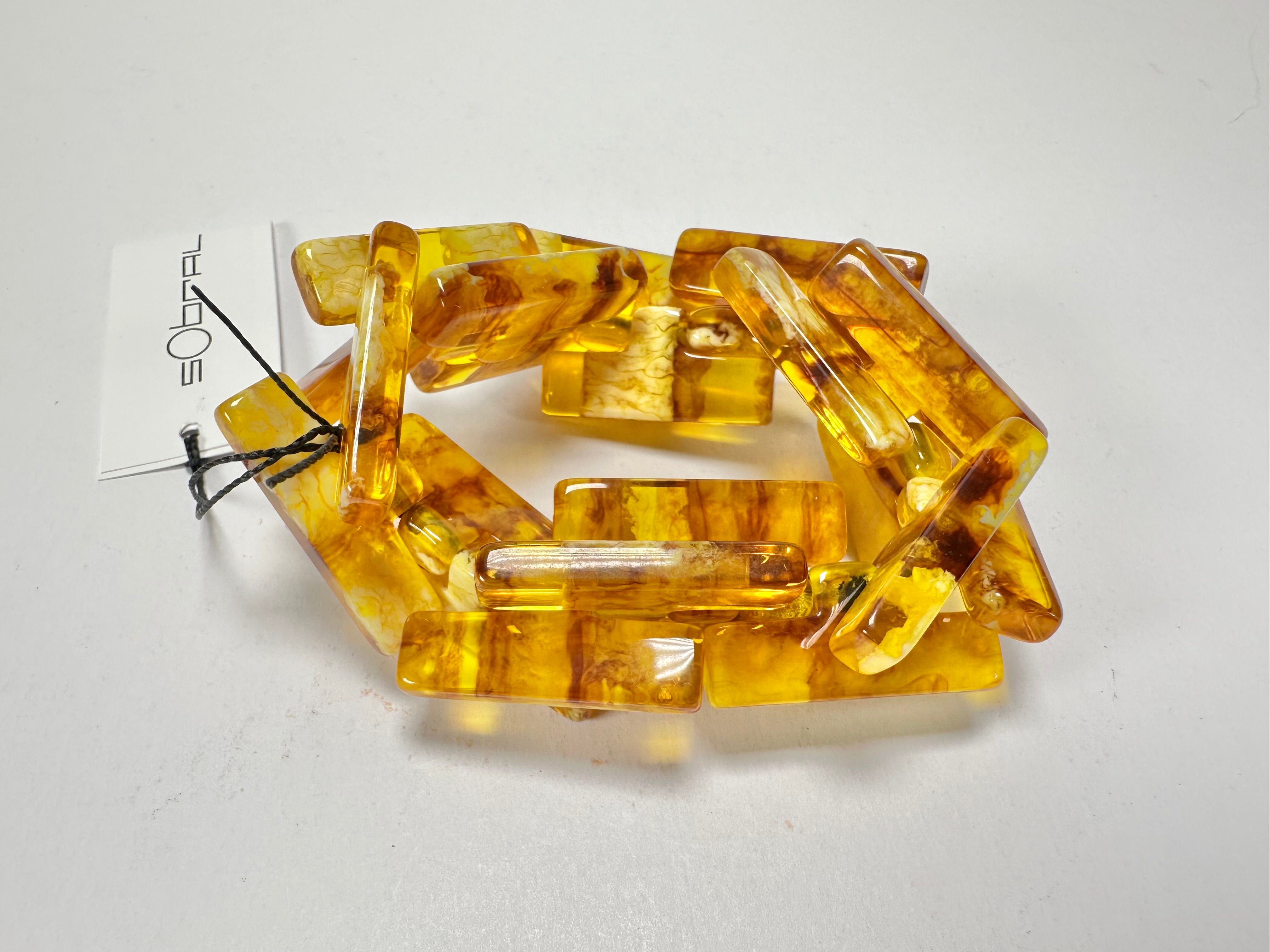 Sobral - Terra "1WJP" Elasticated Resin Bracelet ( 003882 )