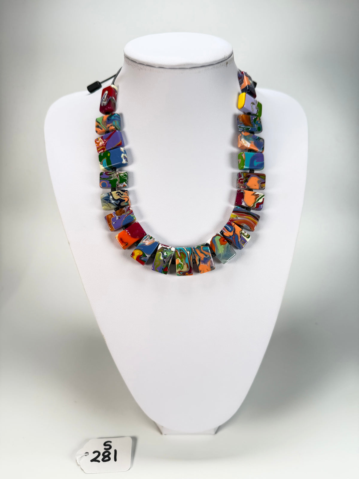 Sobral - Multi-Colour "Rachel" Pollock Resin Necklace ( 000034 )