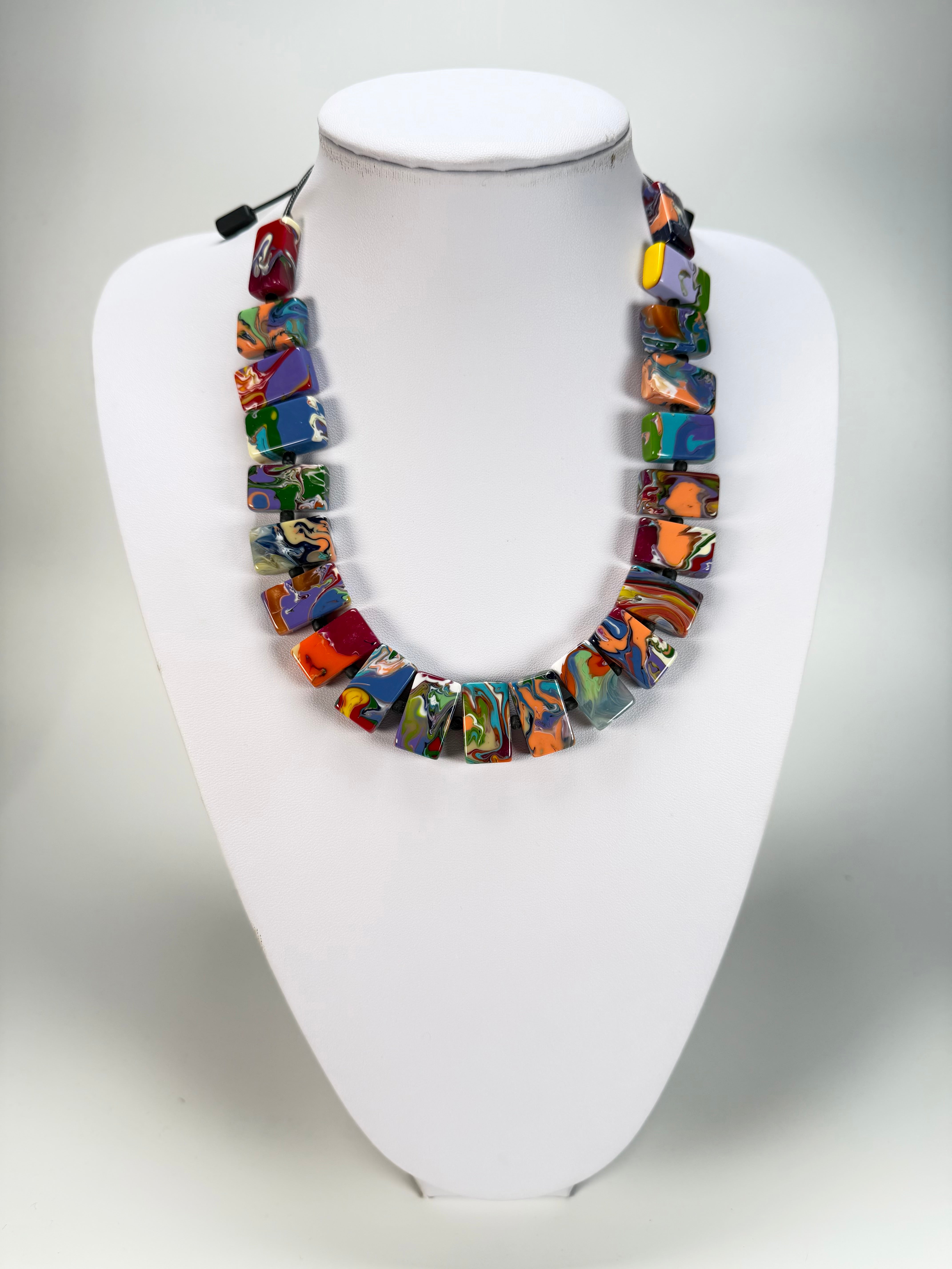 Sobral - Multi-Colour "Rachel" Pollock Resin Necklace ( 000034 )