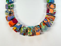 Sobral - Multi-Colour "Rachel" Pollock Resin Necklace ( 000034 )