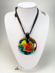 Sobral - Multi-Colour "Eolia Efeitos" K.Polido Resin Necklace ( 002858 )