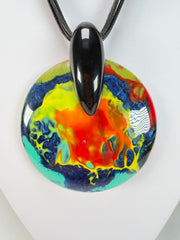 Sobral - Multi-Colour "Eolia Efeitos" K.Polido Resin Necklace ( 002858 )