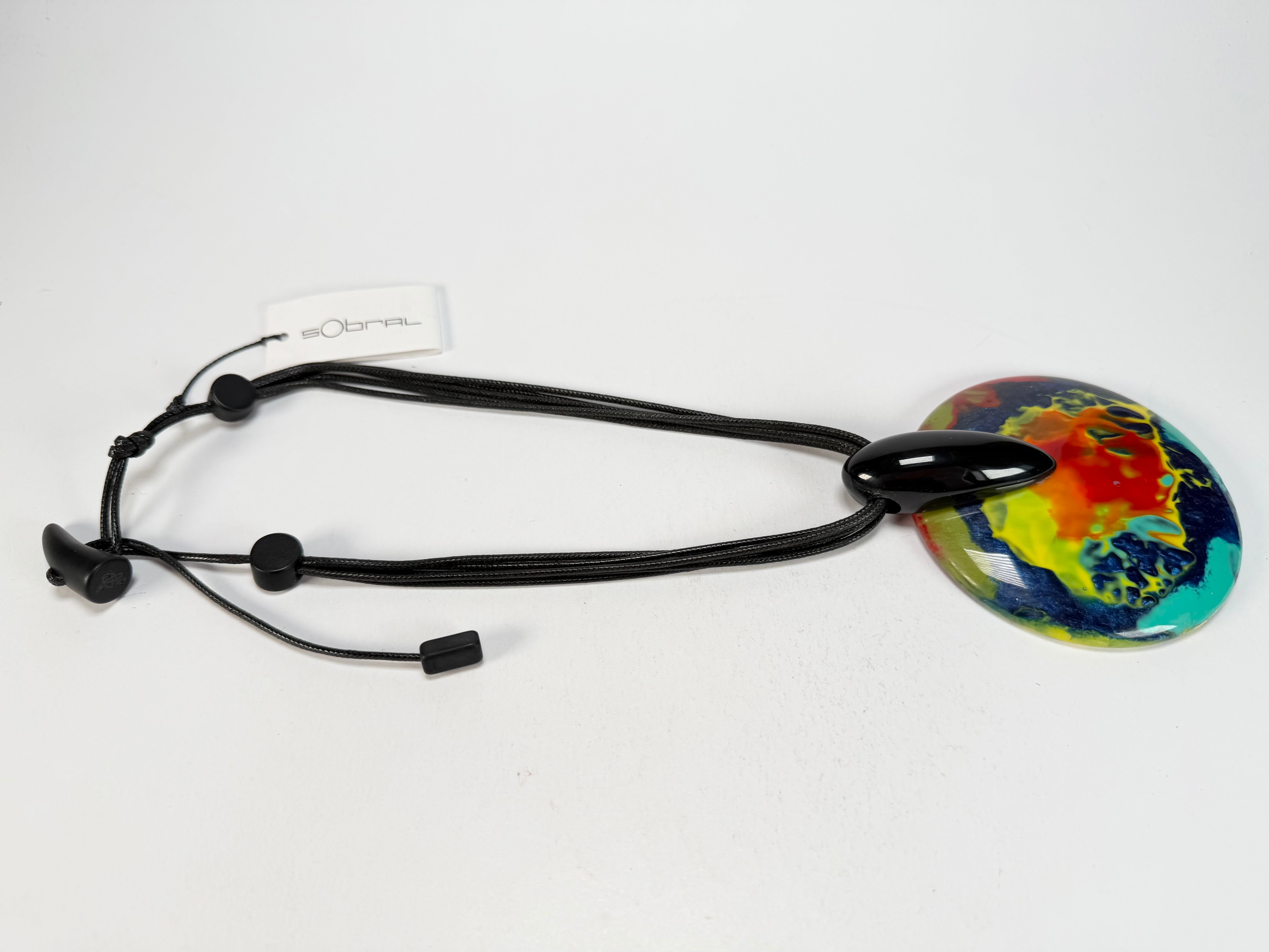 Sobral - Multi-Colour "Eolia Efeitos" K.Polido Resin Necklace ( 002858 )