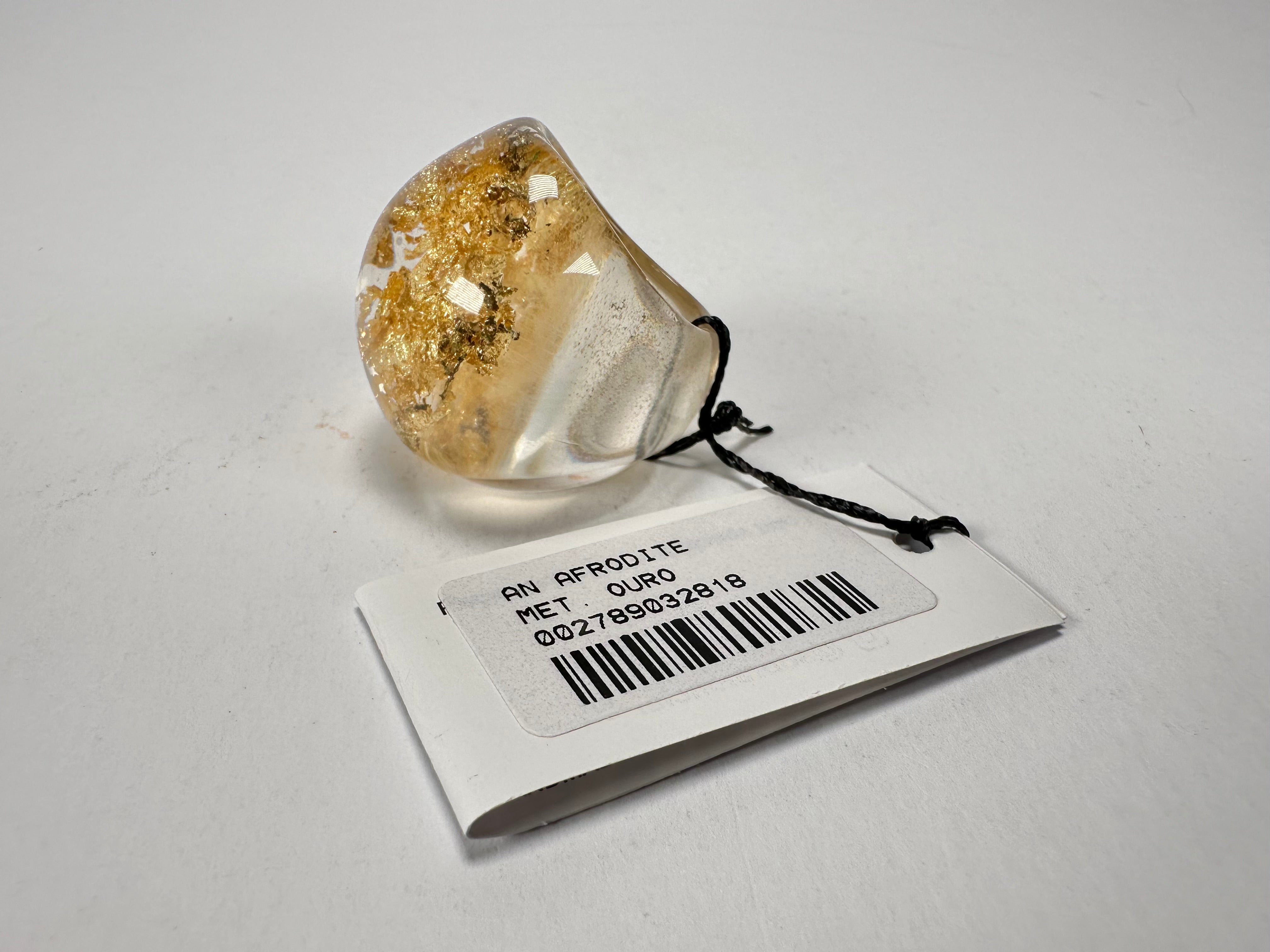 Sobral - Metalique "Afrodite" Resin Ring ( 002789 ) - Size UK O / US 7.5