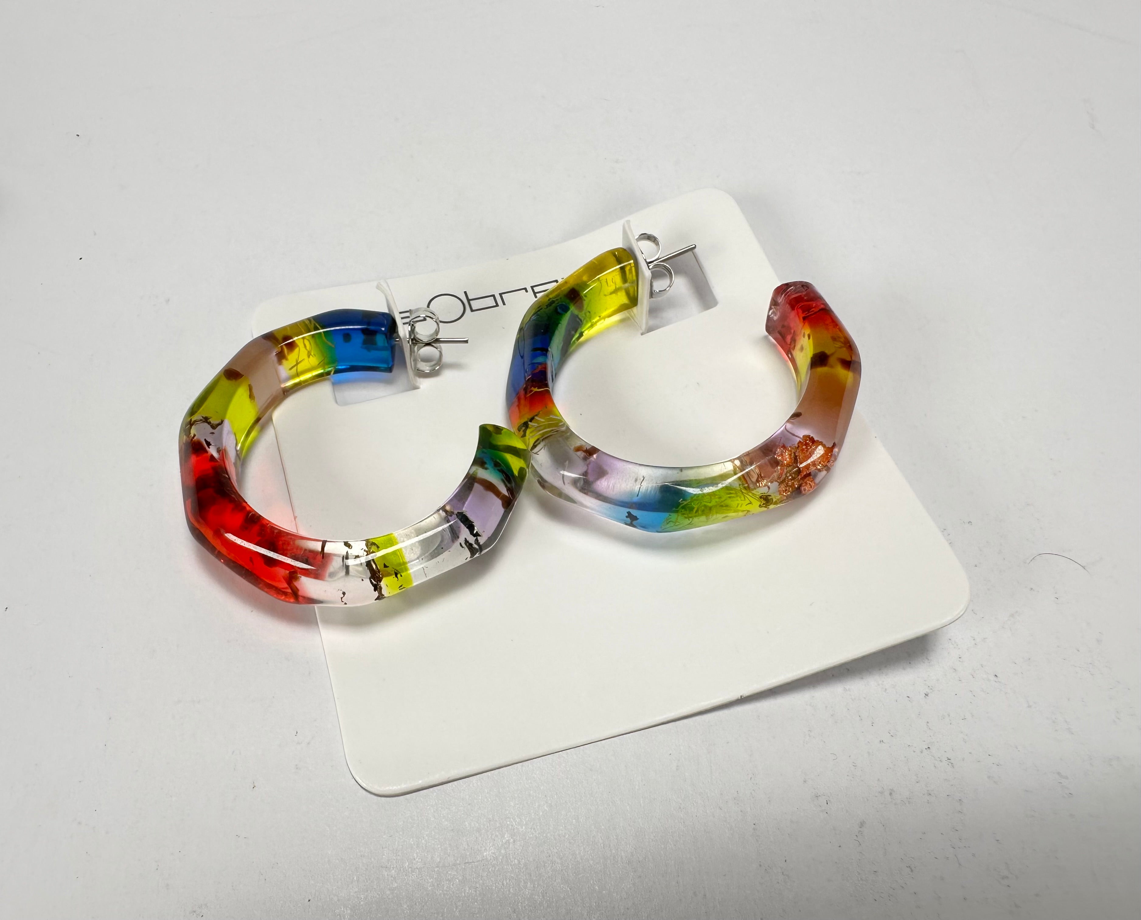 Sobral - Sobralita "Itaoca" Resin Earrings ( 005378 )