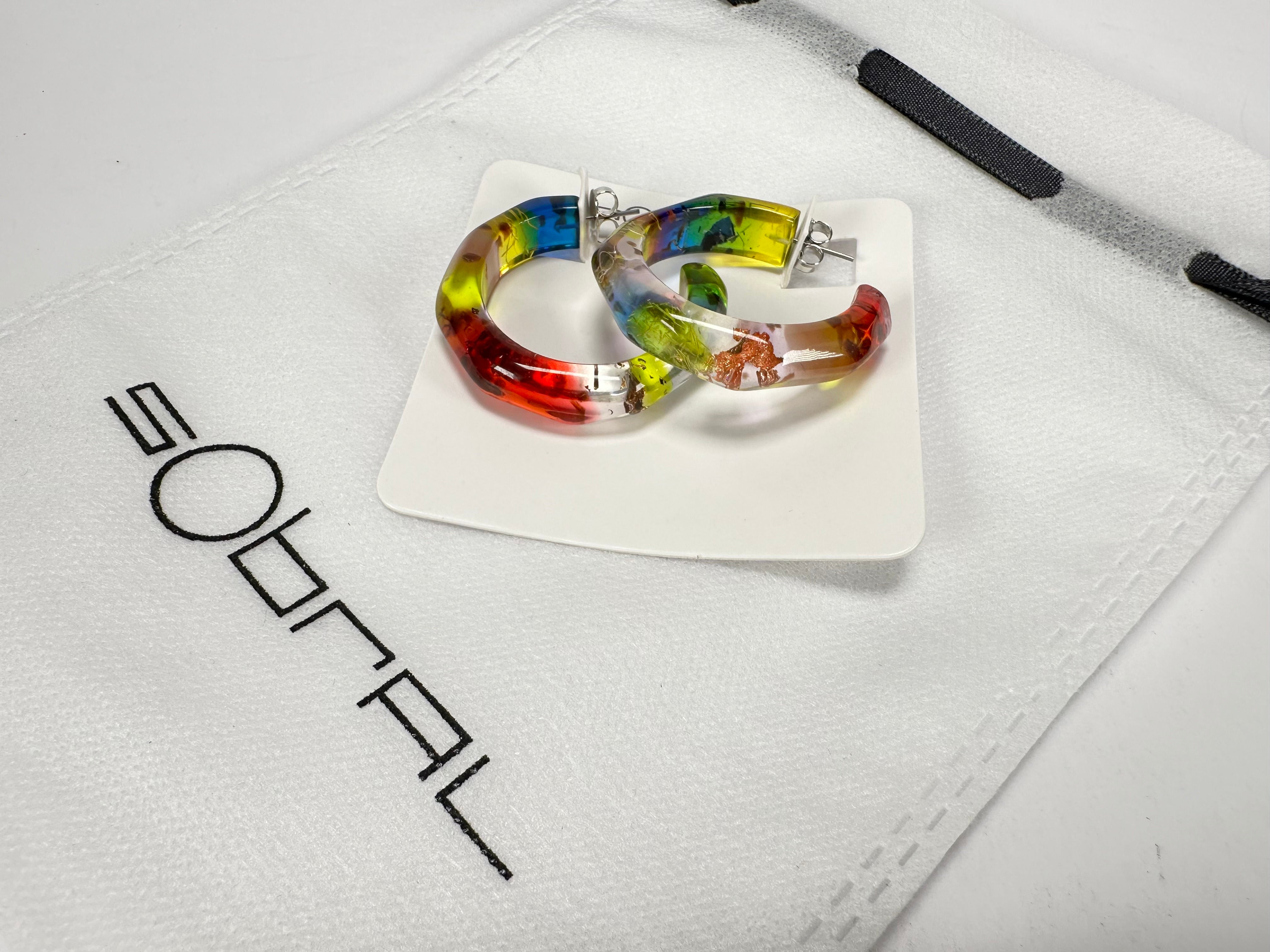 Sobral - Sobralita "Itaoca" Resin Earrings ( 005378 )