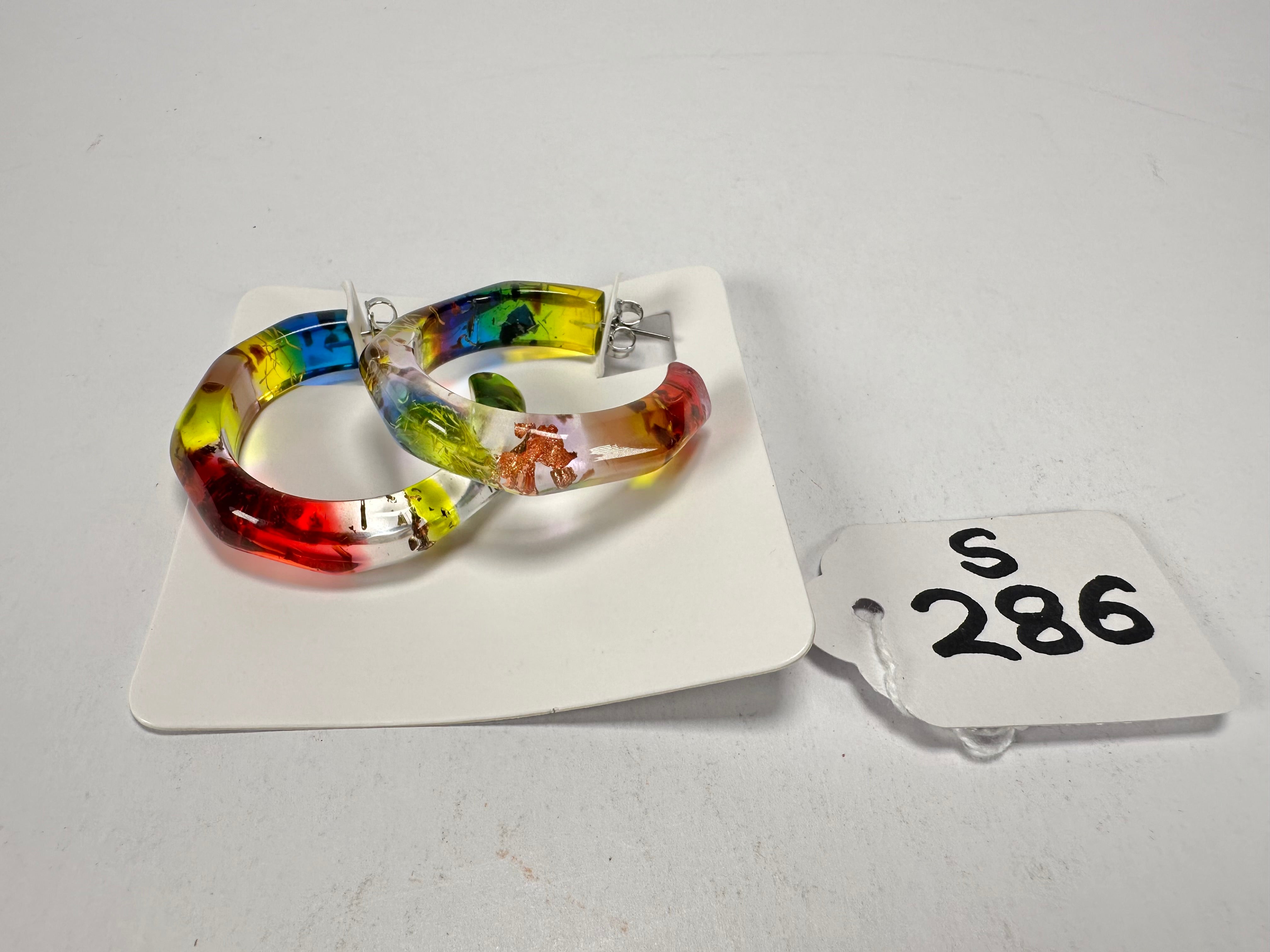 Sobral - Sobralita "Itaoca" Resin Earrings ( 005378 )