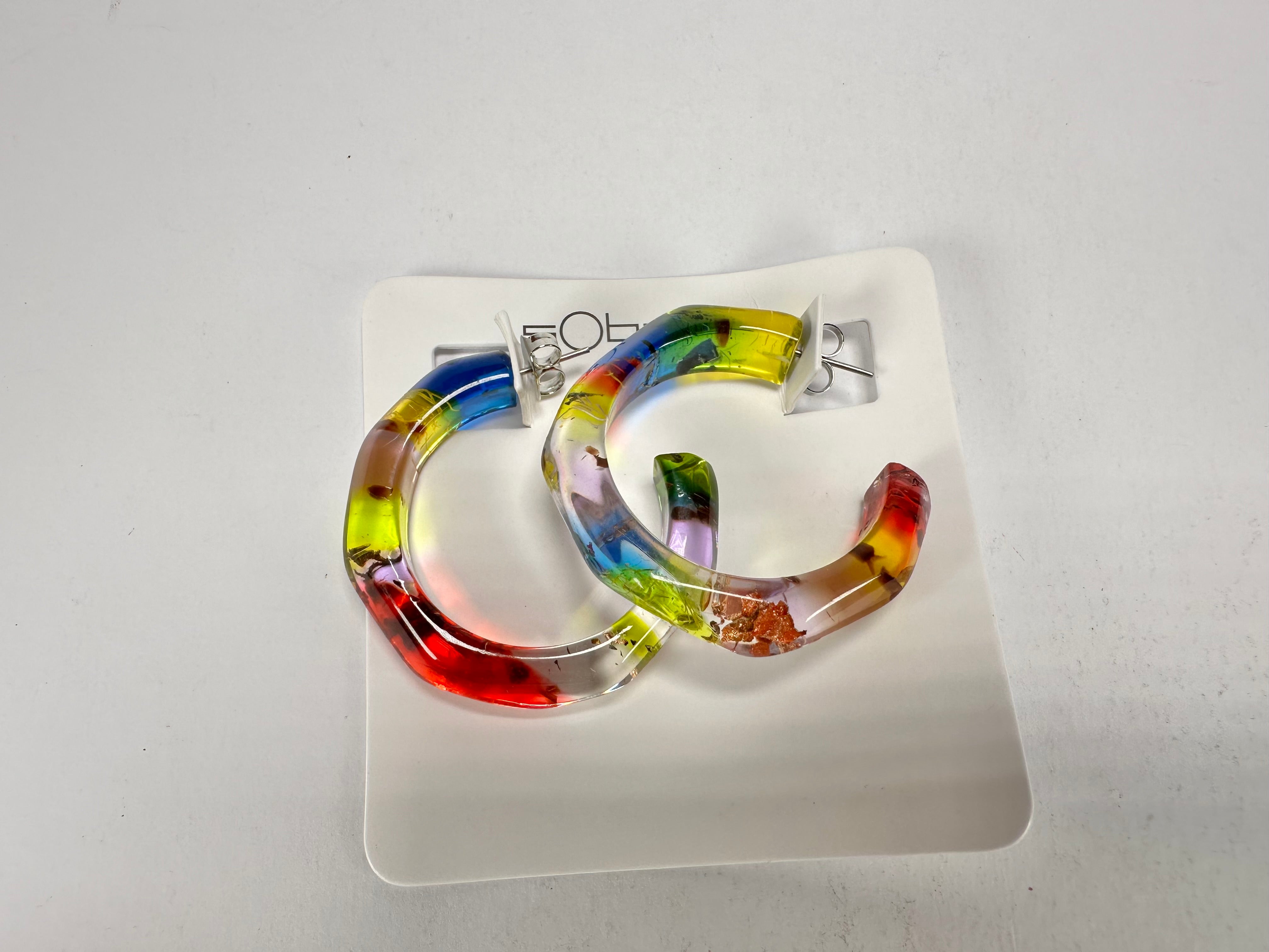 Sobral - Sobralita "Itaoca" Resin Earrings ( 005378 )