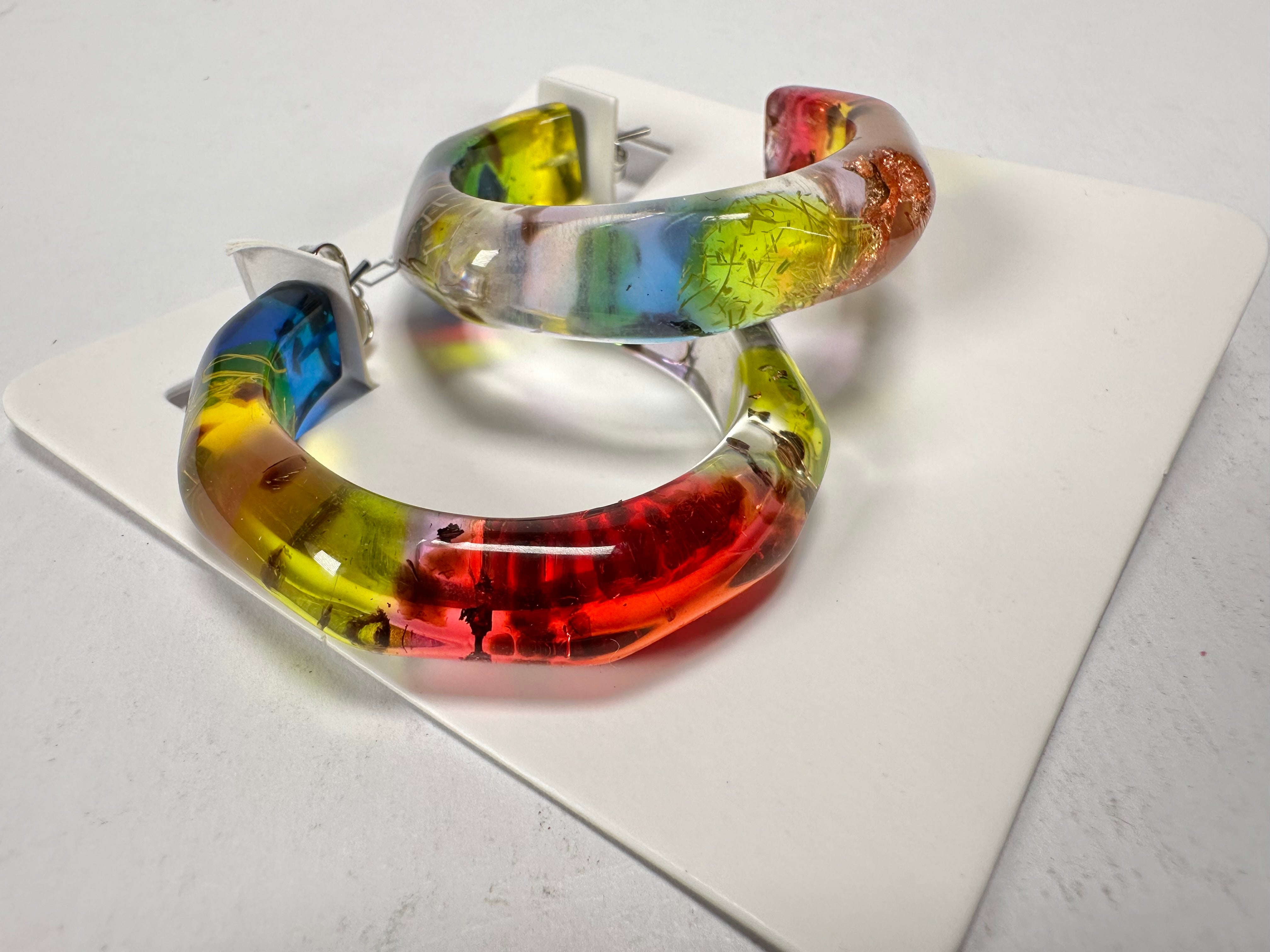 Sobral - Sobralita "Itaoca" Resin Earrings ( 005378 )
