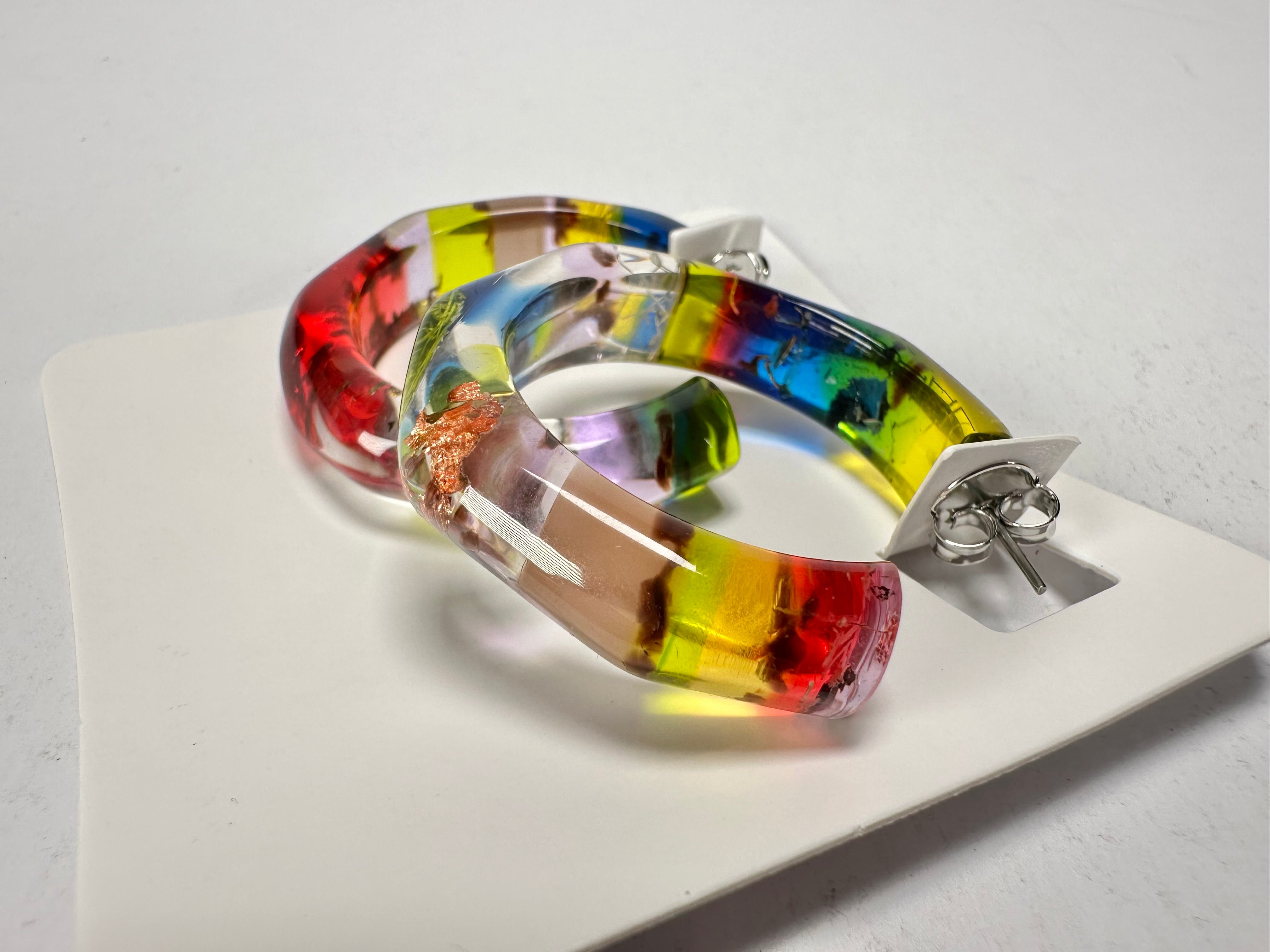 Sobral - Sobralita "Itaoca" Resin Earrings ( 005378 )