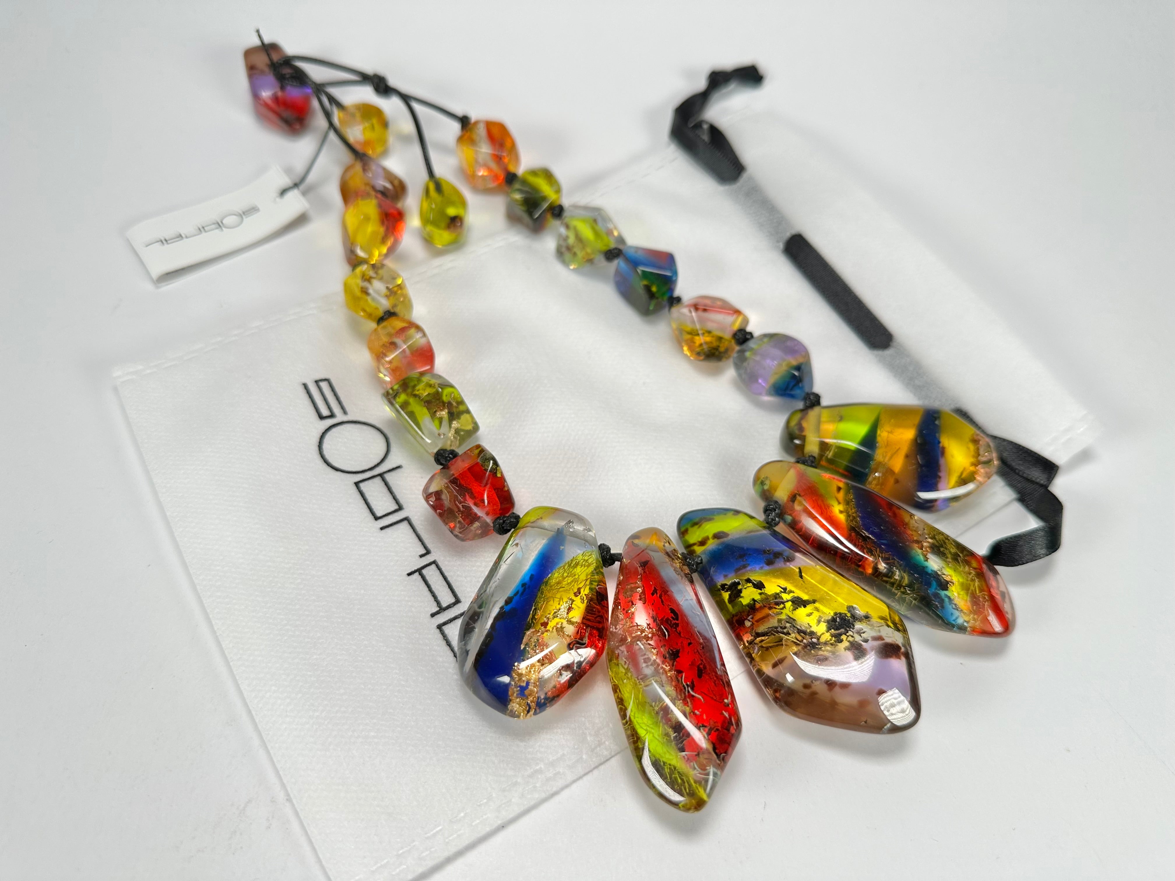 Sobral - Sobralita "Itarare" Resin Necklace ( 005373 )