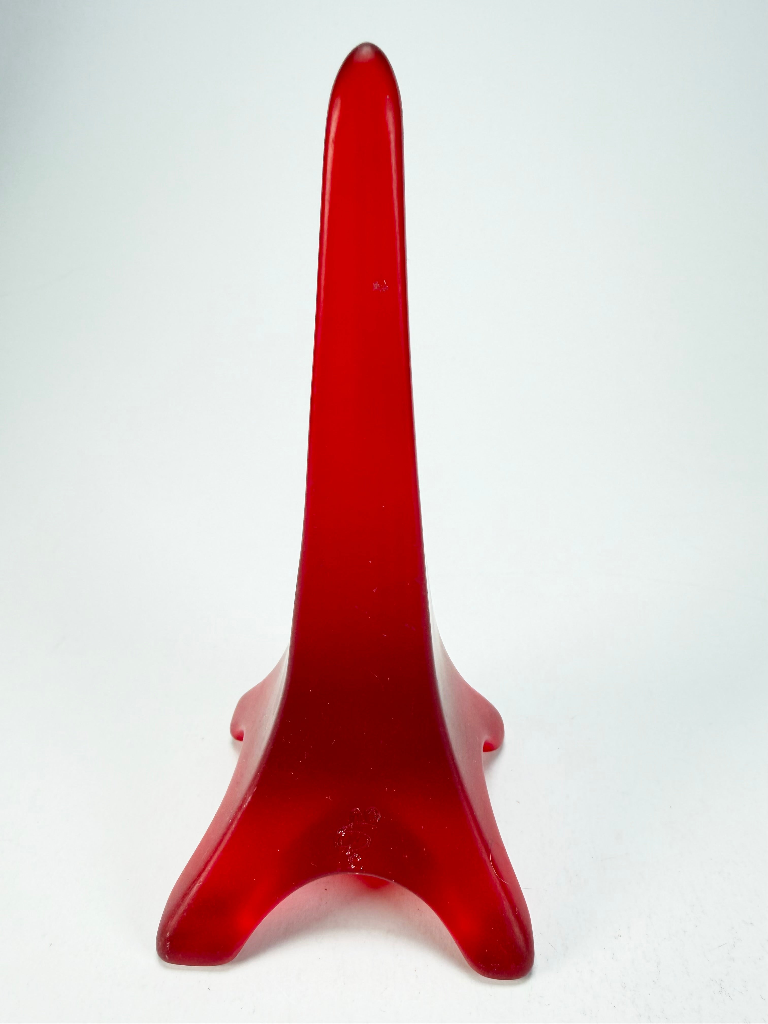 Sobral - Landmark "Eiffel Tower" Red Frost Medium 14cm Statue Ornament ( 000744 )