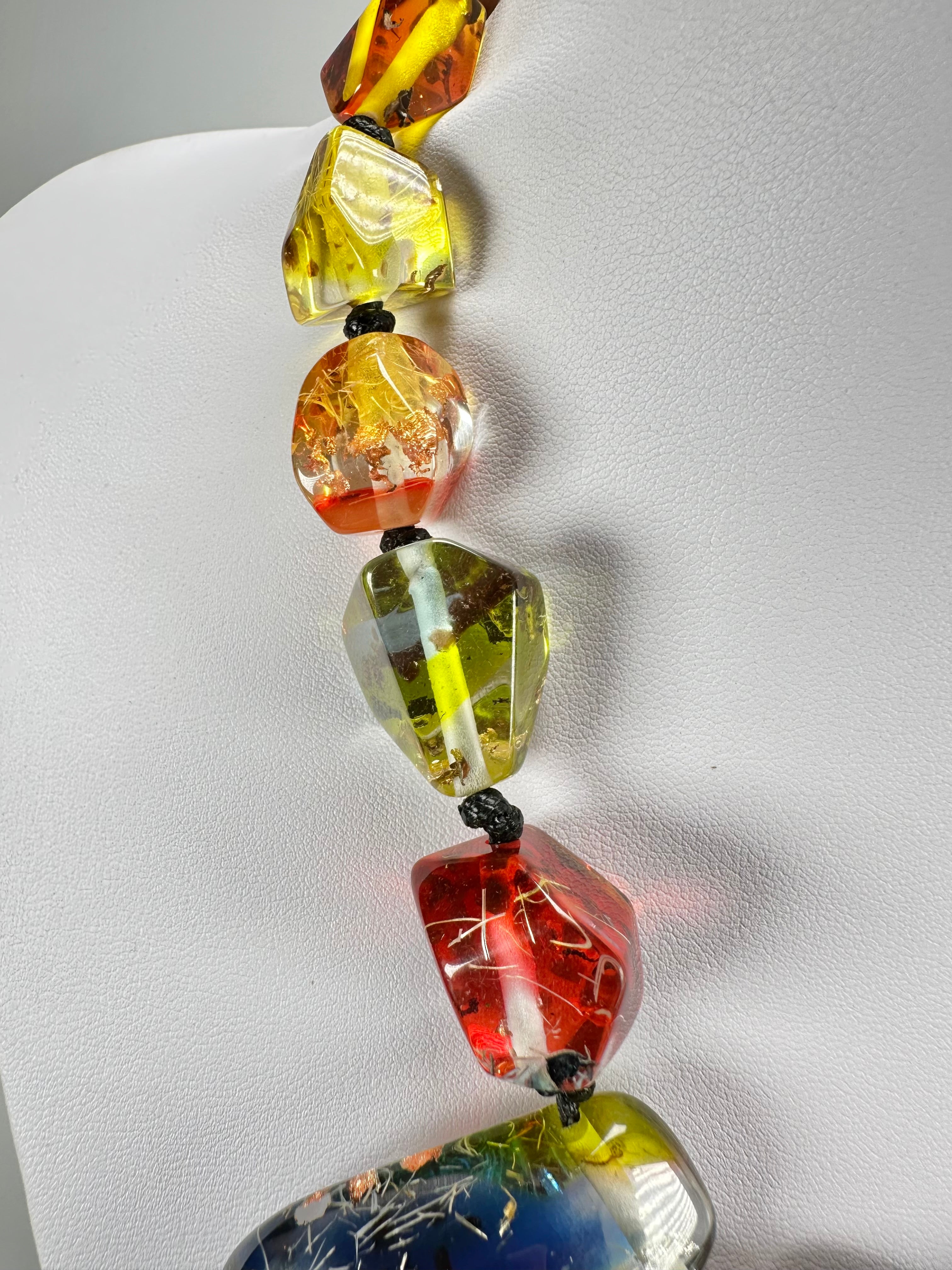 Sobral - Sobralita "Itarare" Resin Necklace ( 005373 )