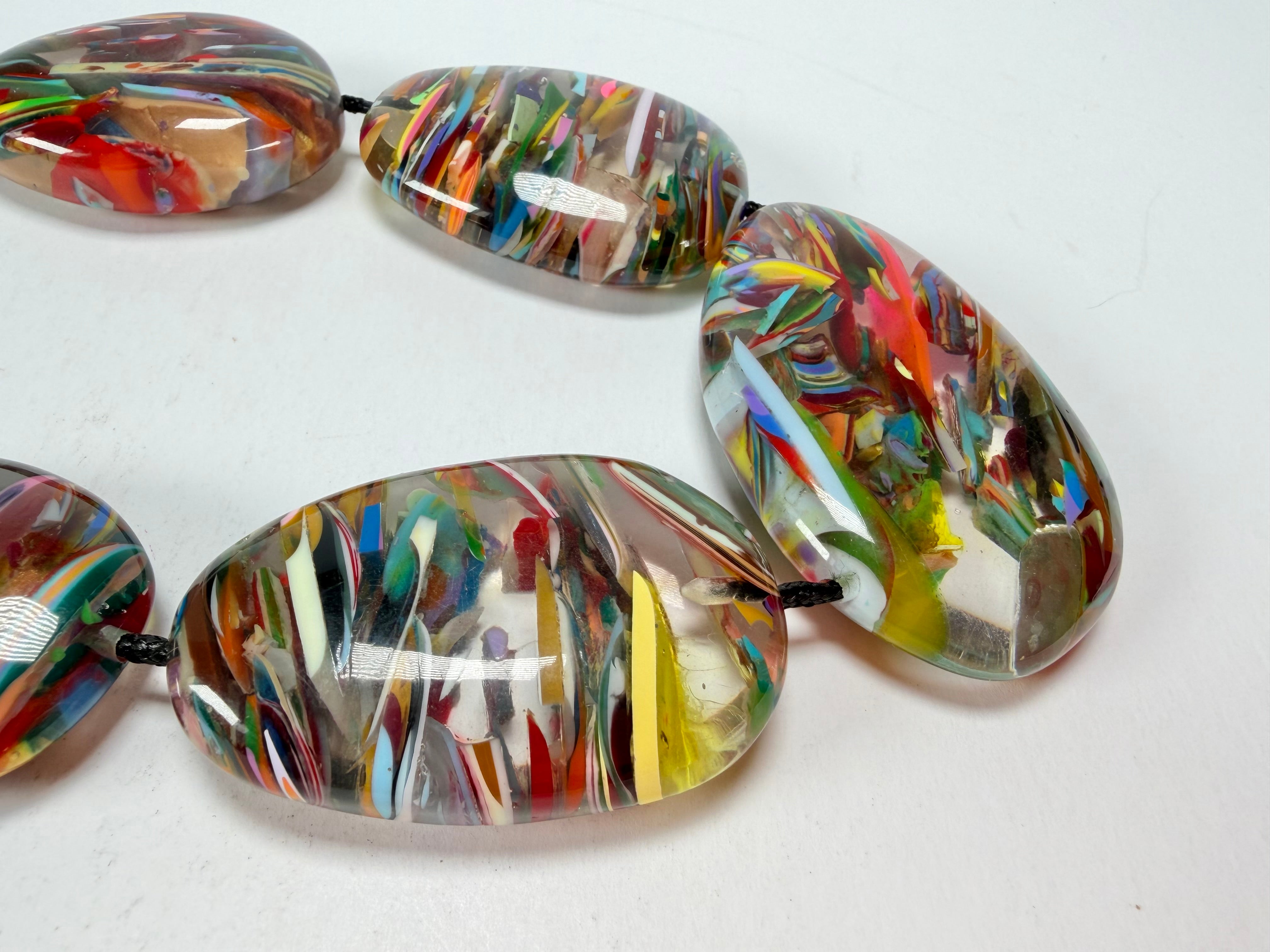 Sobral - Baru "Lisi Efeitos" Resin Necklace ( 004578 )