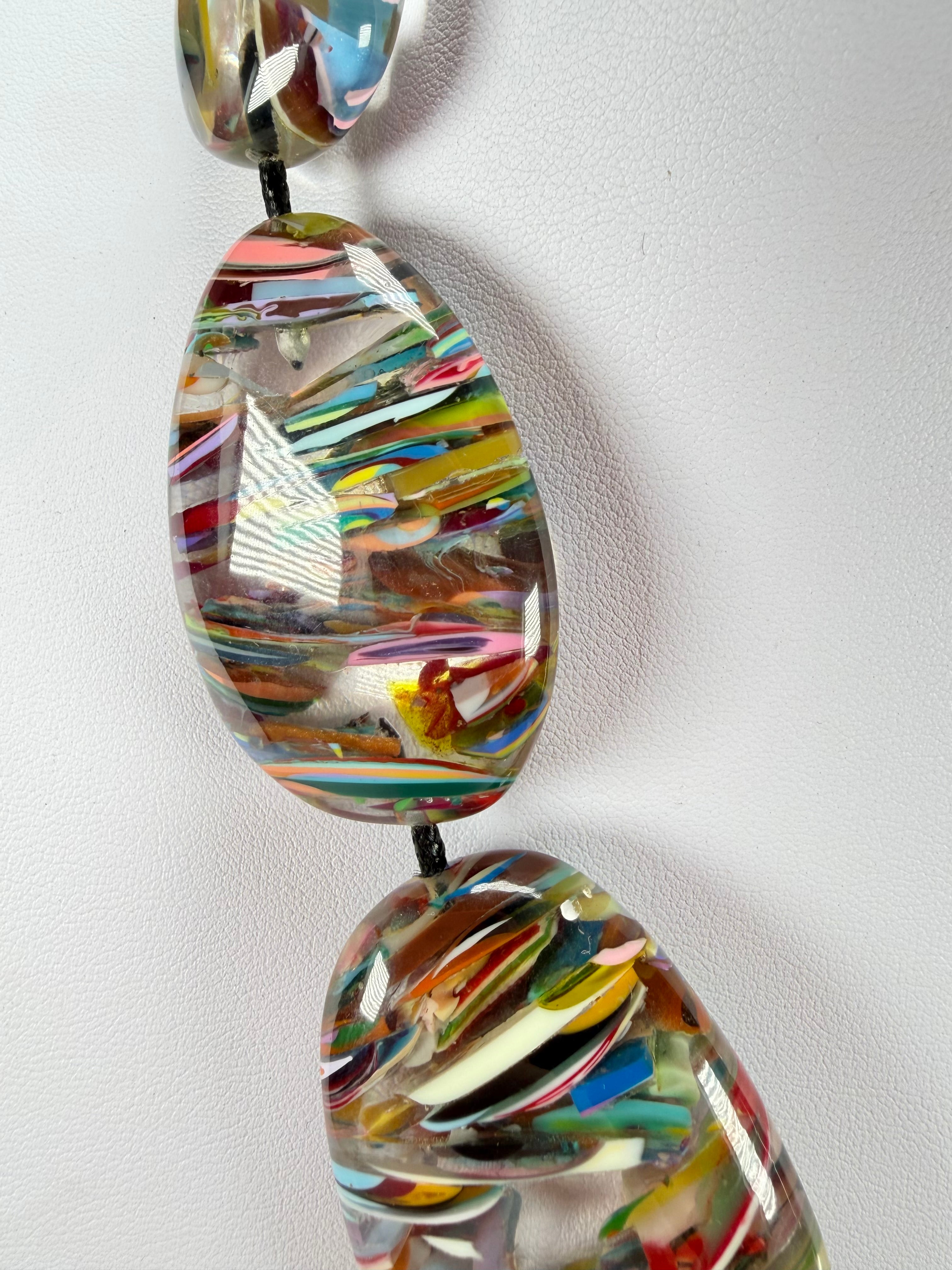 Sobral - Baru "Lisi Efeitos" Resin Necklace ( 004578 )