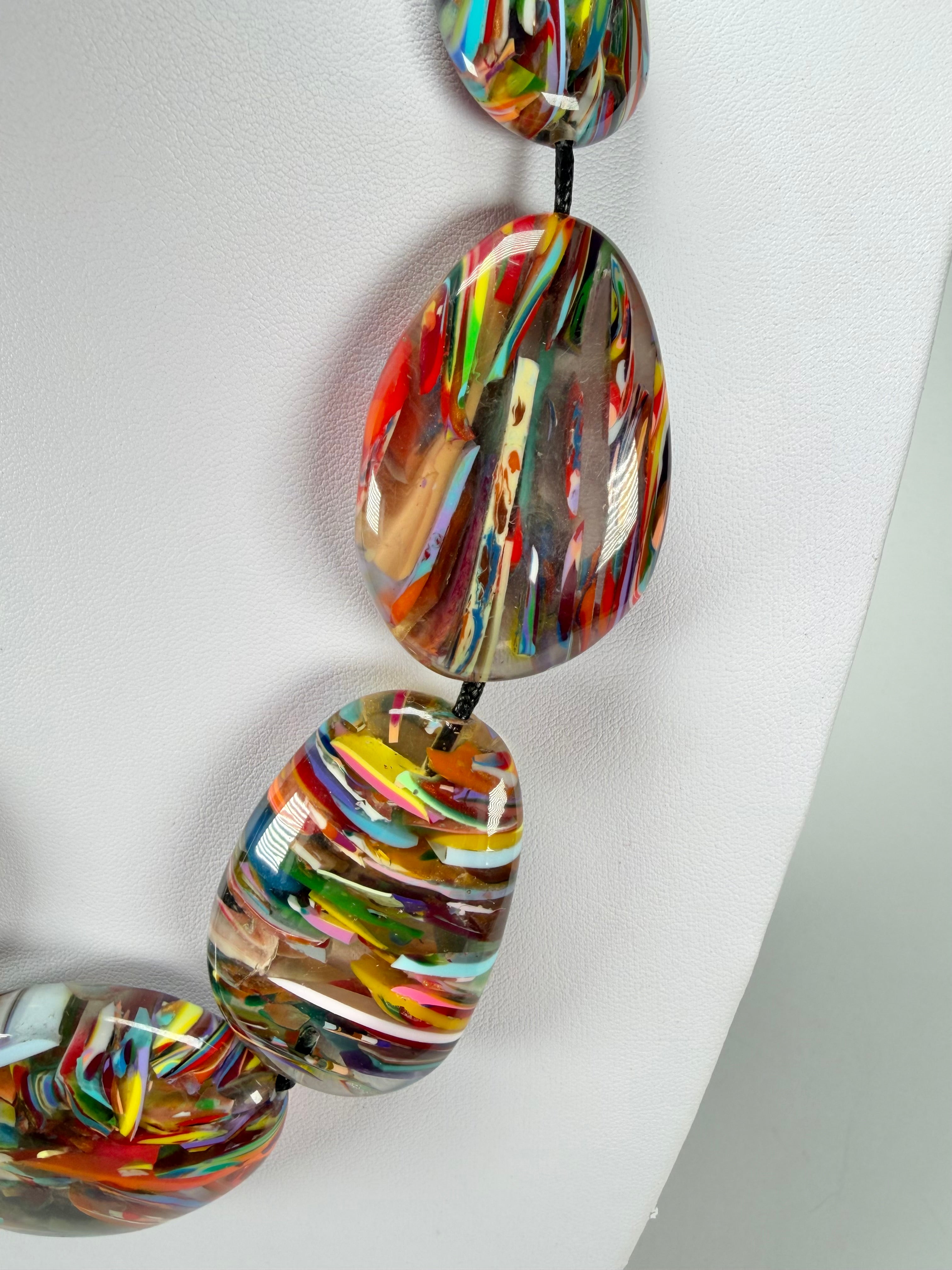 Sobral - Baru "Lisi Efeitos" Resin Necklace ( 004578 )