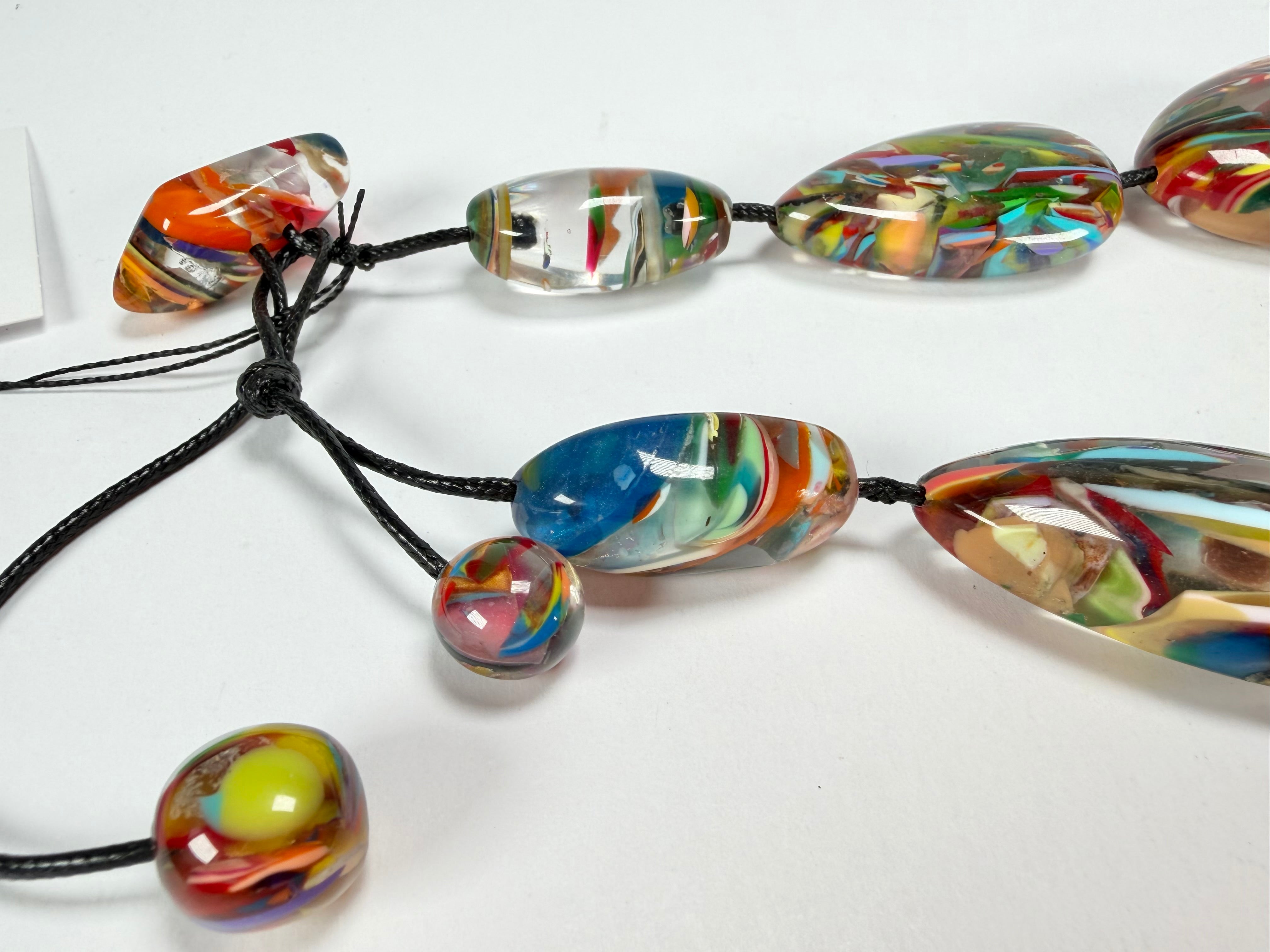 Sobral - Baru "Lisi Efeitos" Resin Necklace ( 004578 )