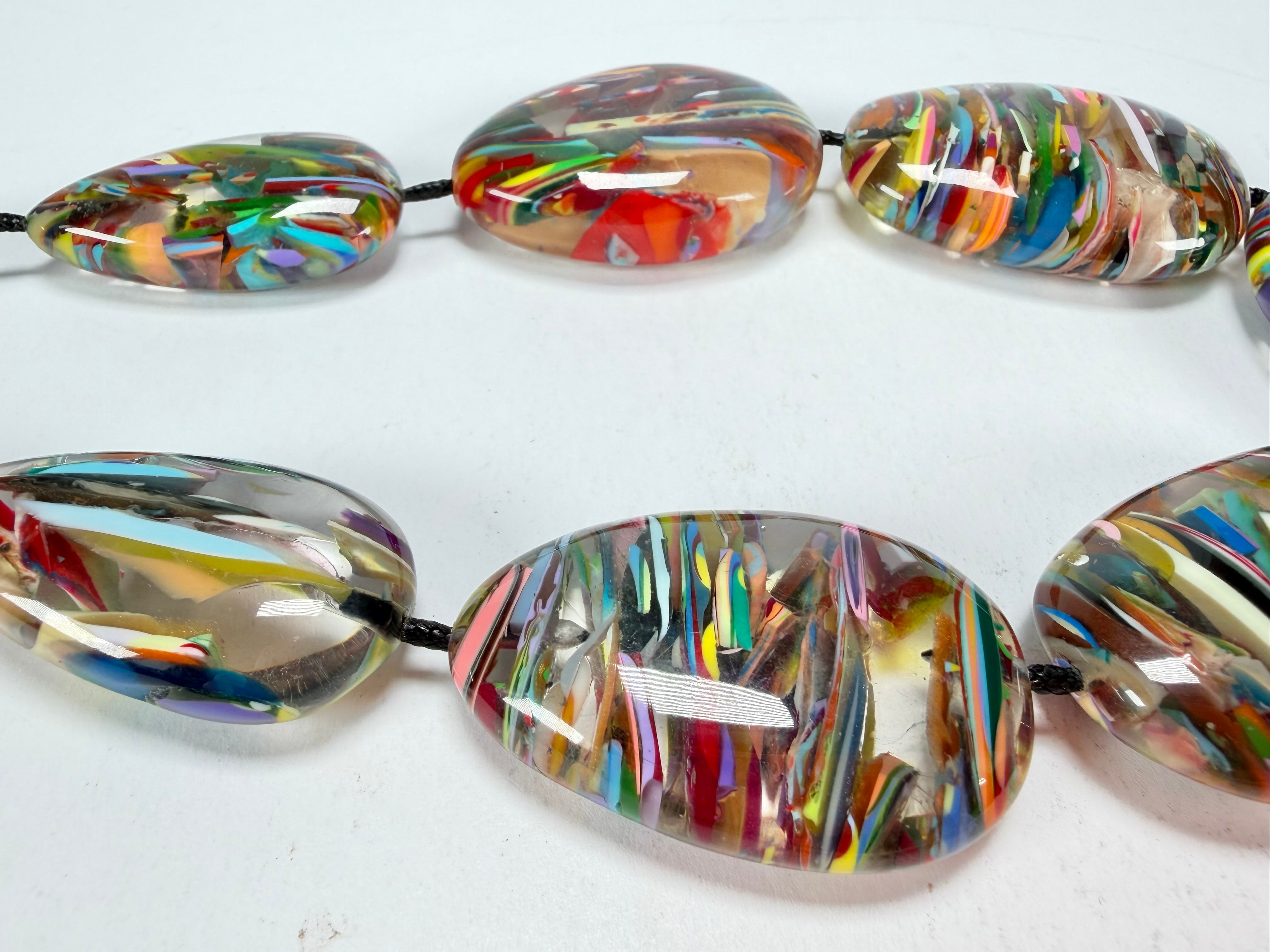 Sobral - Baru "Lisi Efeitos" Resin Necklace ( 004578 )