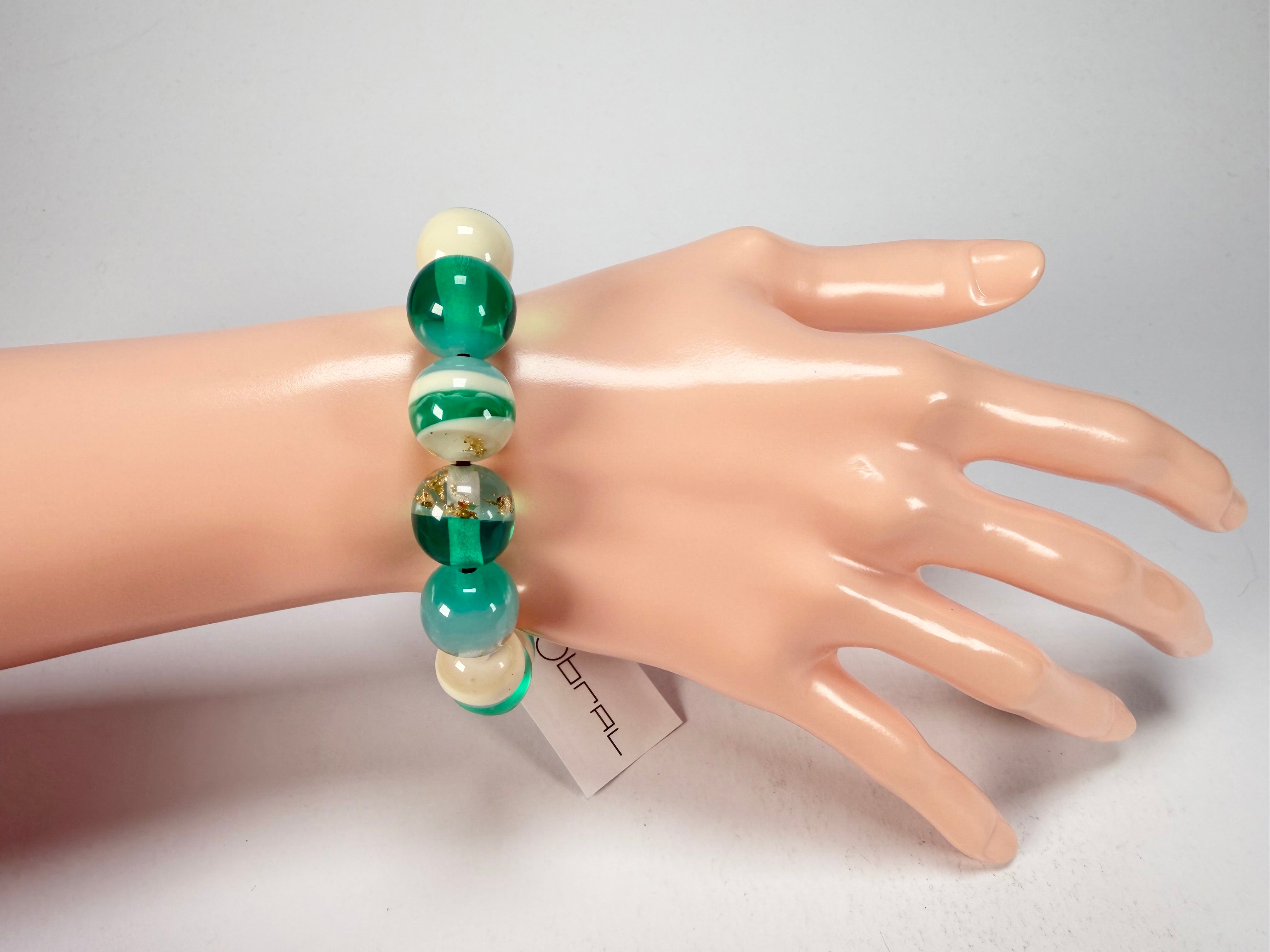 Sobral - Planets "Orbitalis" Neptune Elasticated Resin Bracelet ( 005454 )