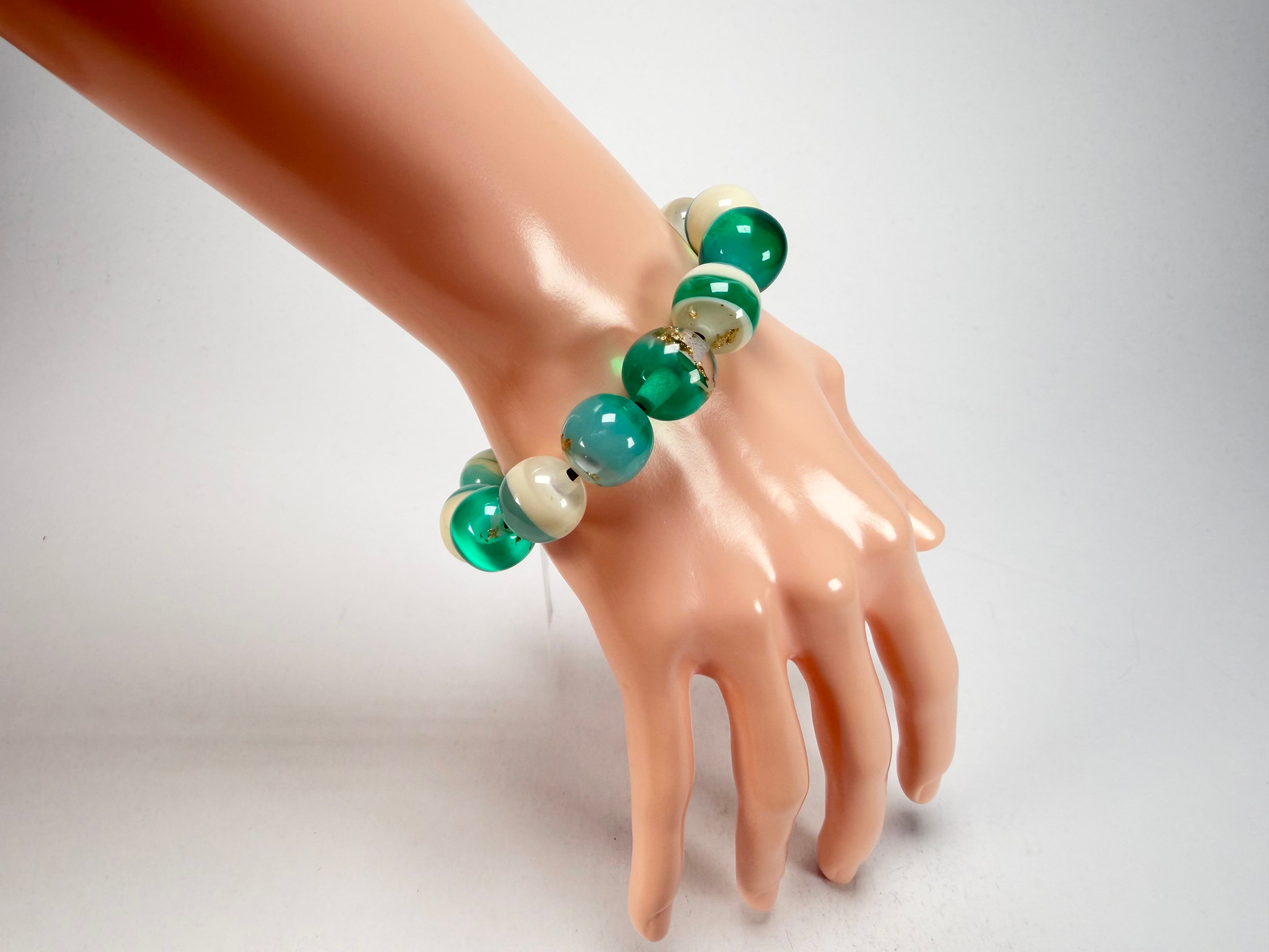 Sobral - Planets "Orbitalis" Neptune Elasticated Resin Bracelet ( 005454 )