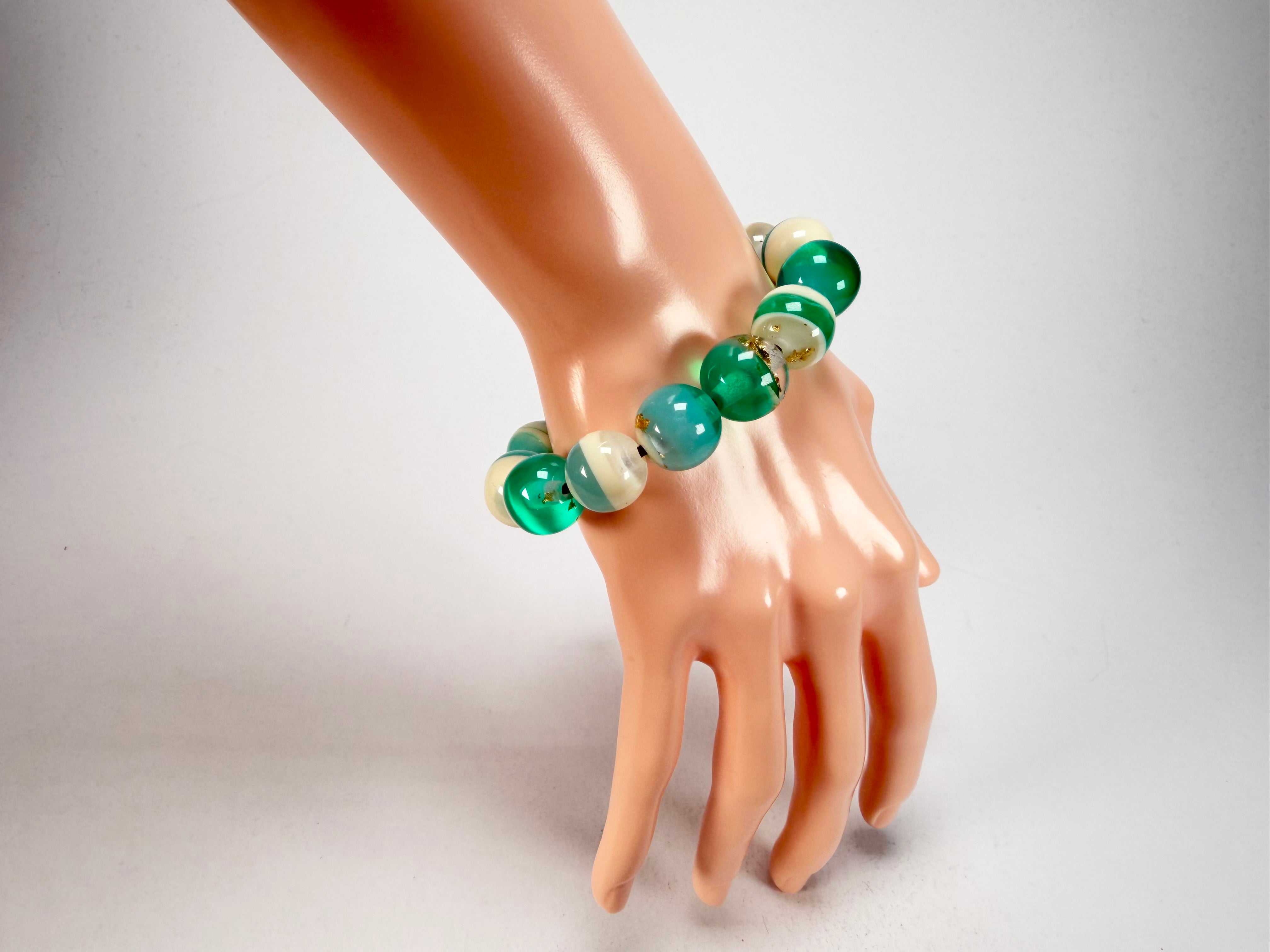 Sobral - Planets "Orbitalis" Neptune Elasticated Resin Bracelet ( 005454 )