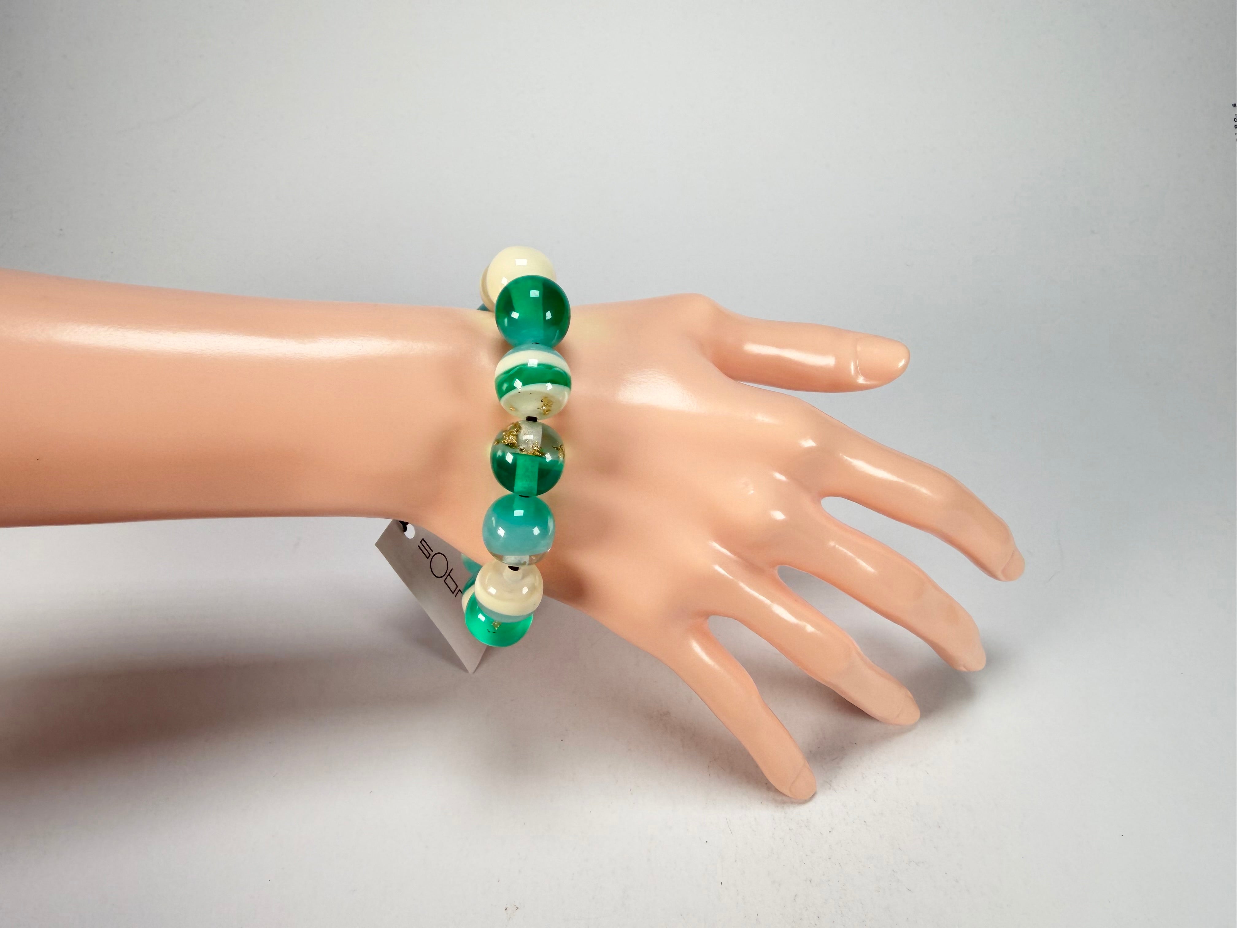 Sobral - Planets "Orbitalis" Neptune Elasticated Resin Bracelet ( 005454 )