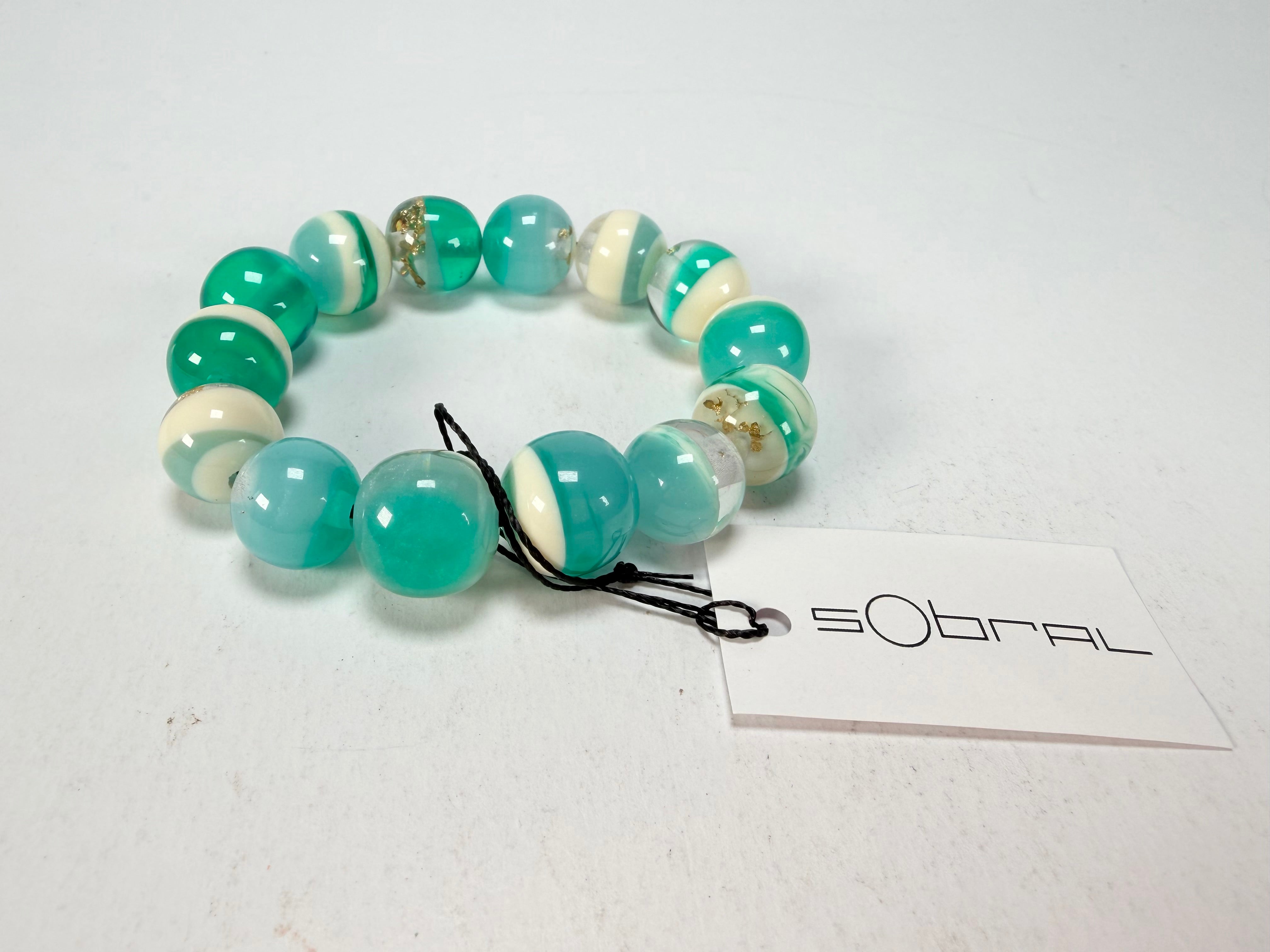 Sobral - Planets "Orbitalis" Neptune Elasticated Resin Bracelet ( 005454 )