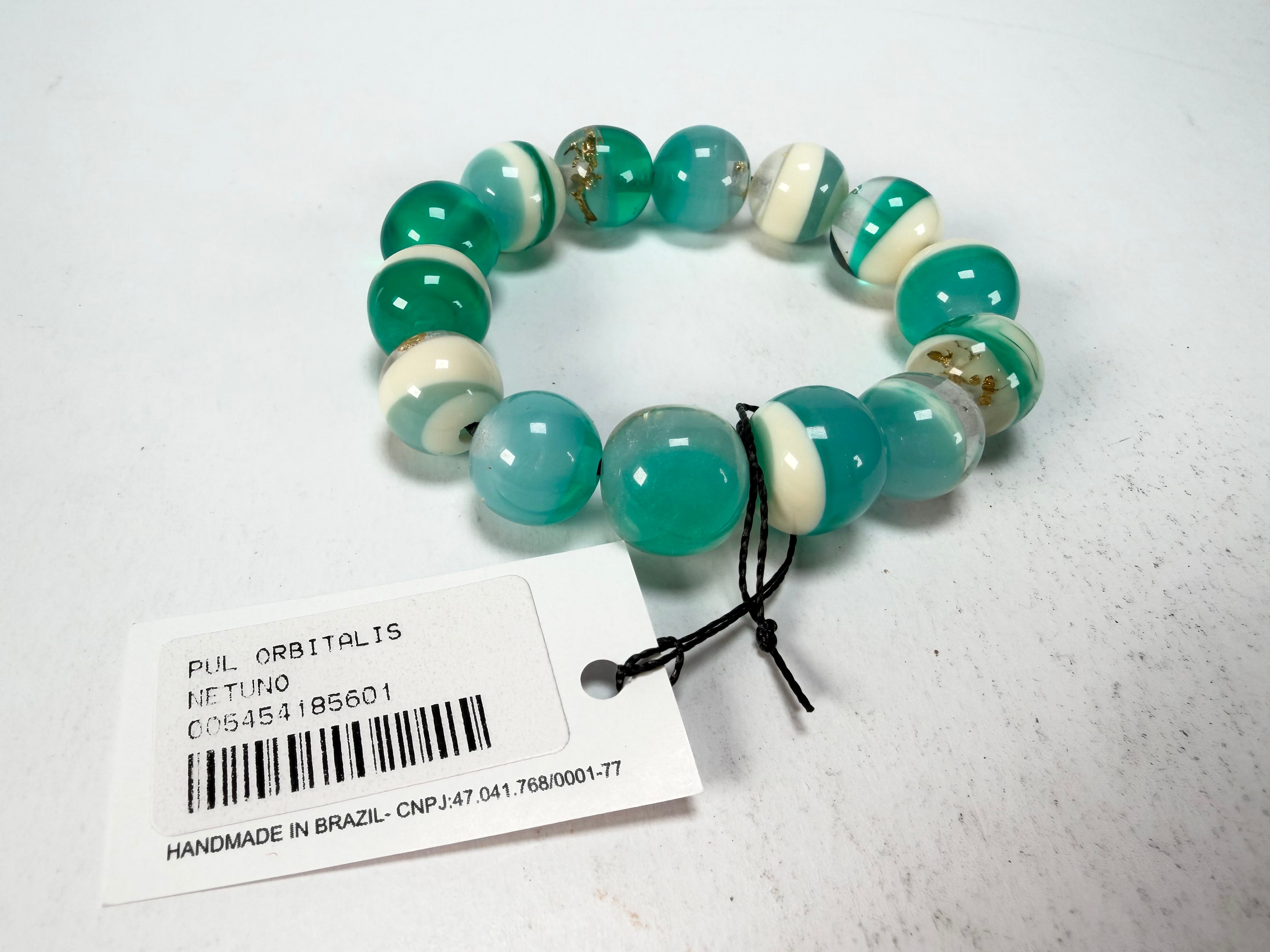 Sobral - Planets "Orbitalis" Neptune Elasticated Resin Bracelet ( 005454 )